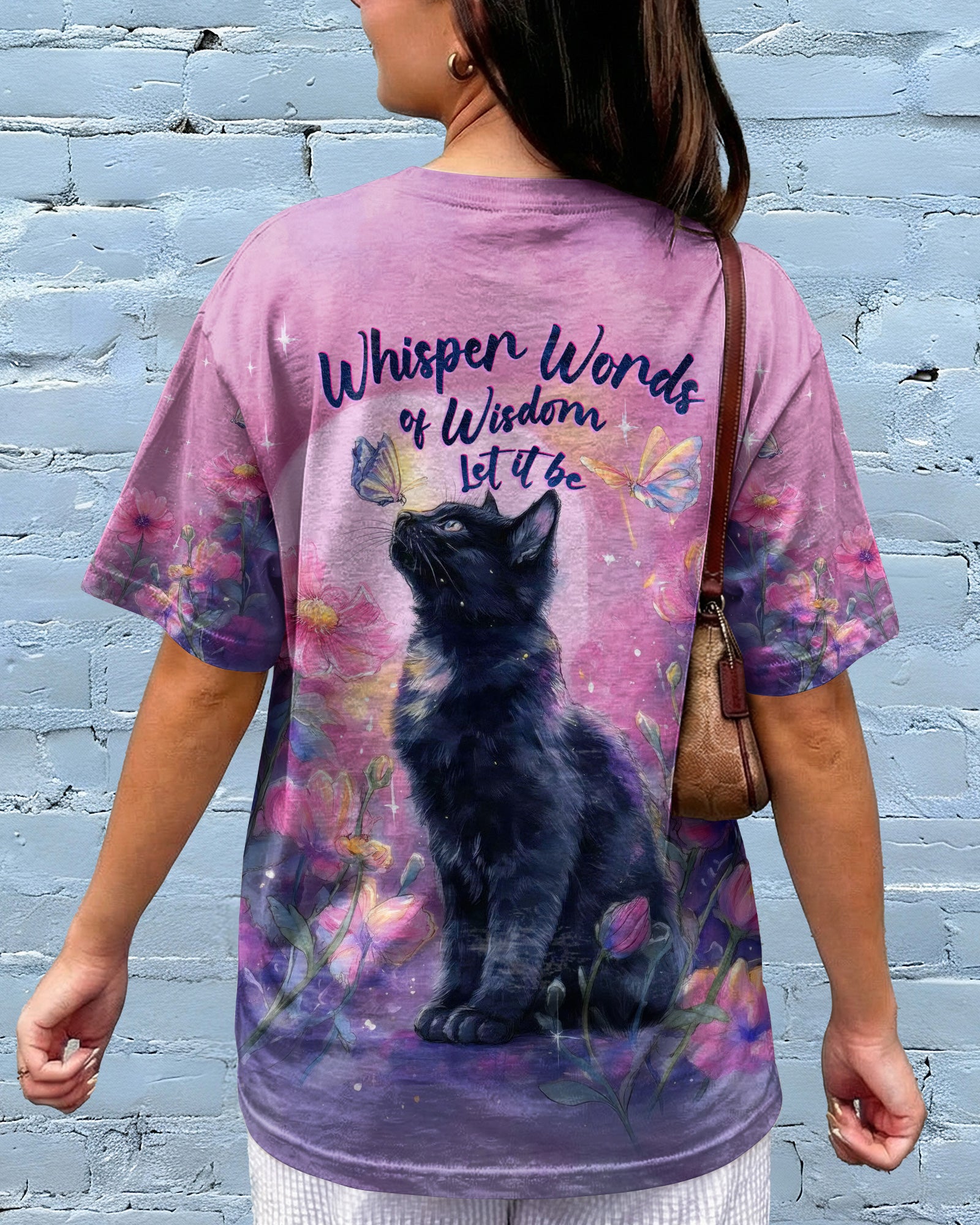 WHISPER WORDS OF WISDOM LET IT BE CAT ALL OVER PRINT  - TLHG2304262