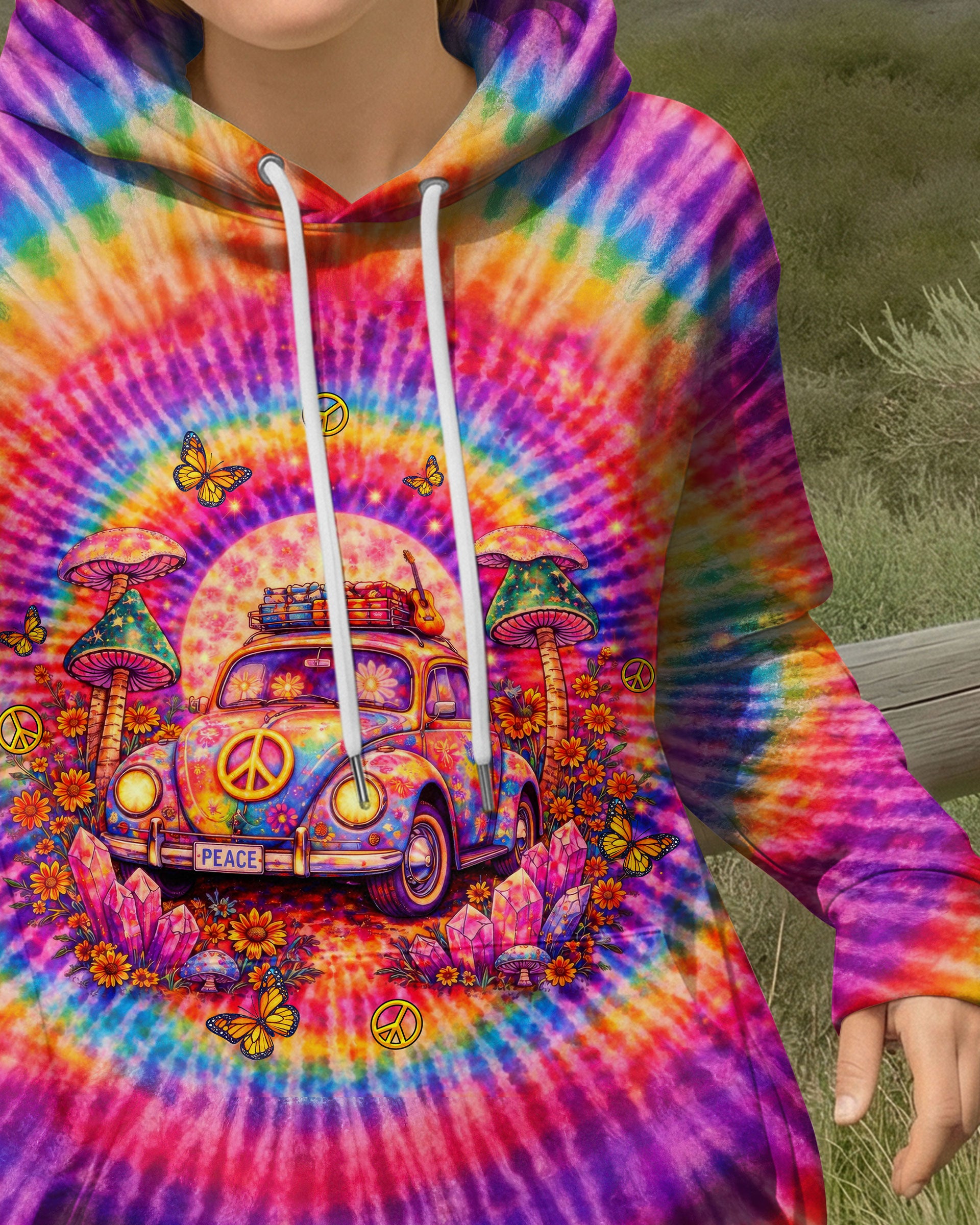 RUNNING AGAINST THE WIND CAR SWIRL ALL OVER PRINT  - TLTW2502261