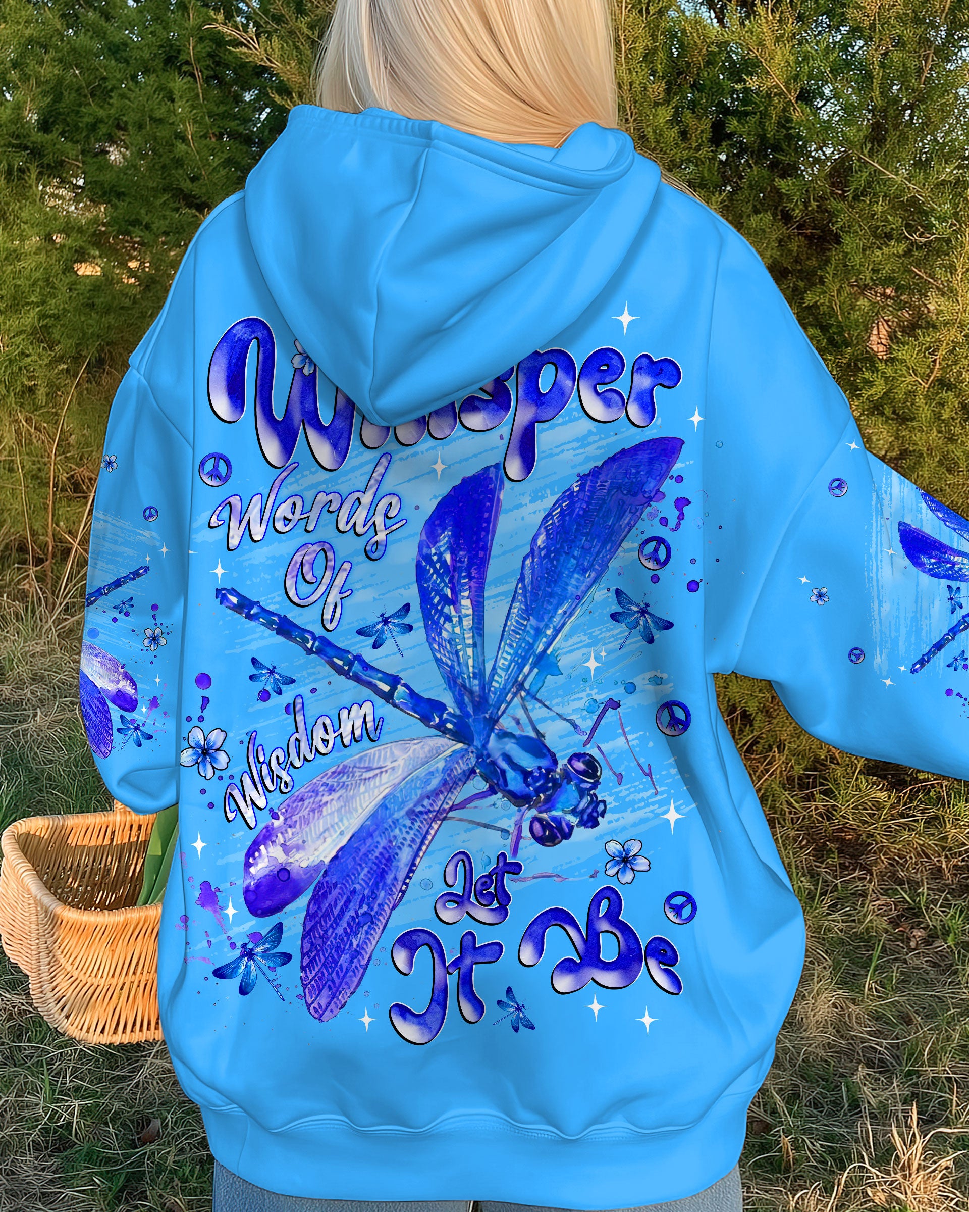 WHISPER WORDS OF WISDOM LET IT BE DRAGONFLY ALL OVER PRINT  - TLNT0710251