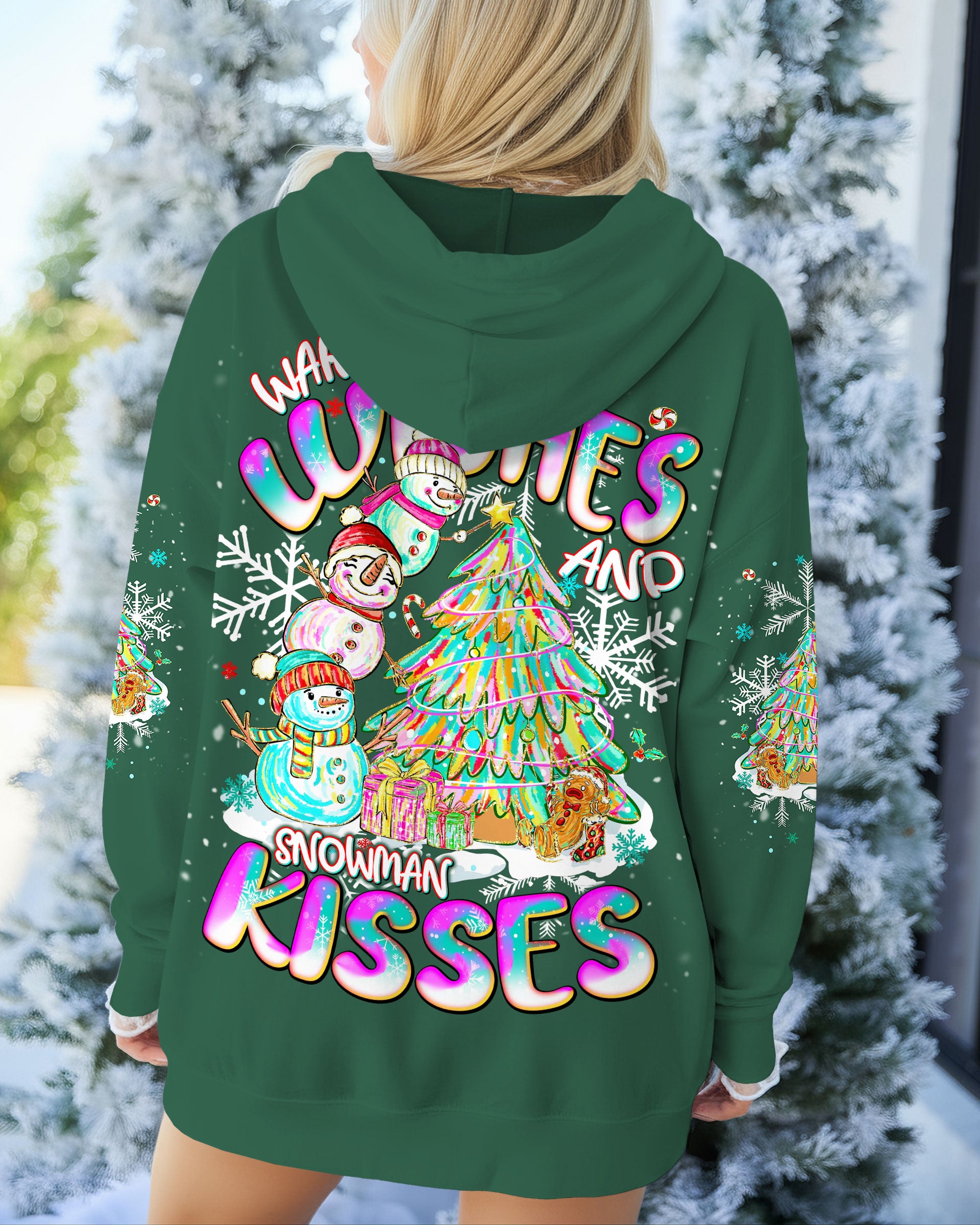 WARM WISHES AND SNOWMAN KISSES CHRISTMAS ALL OVER PRINT - TLNT1111252