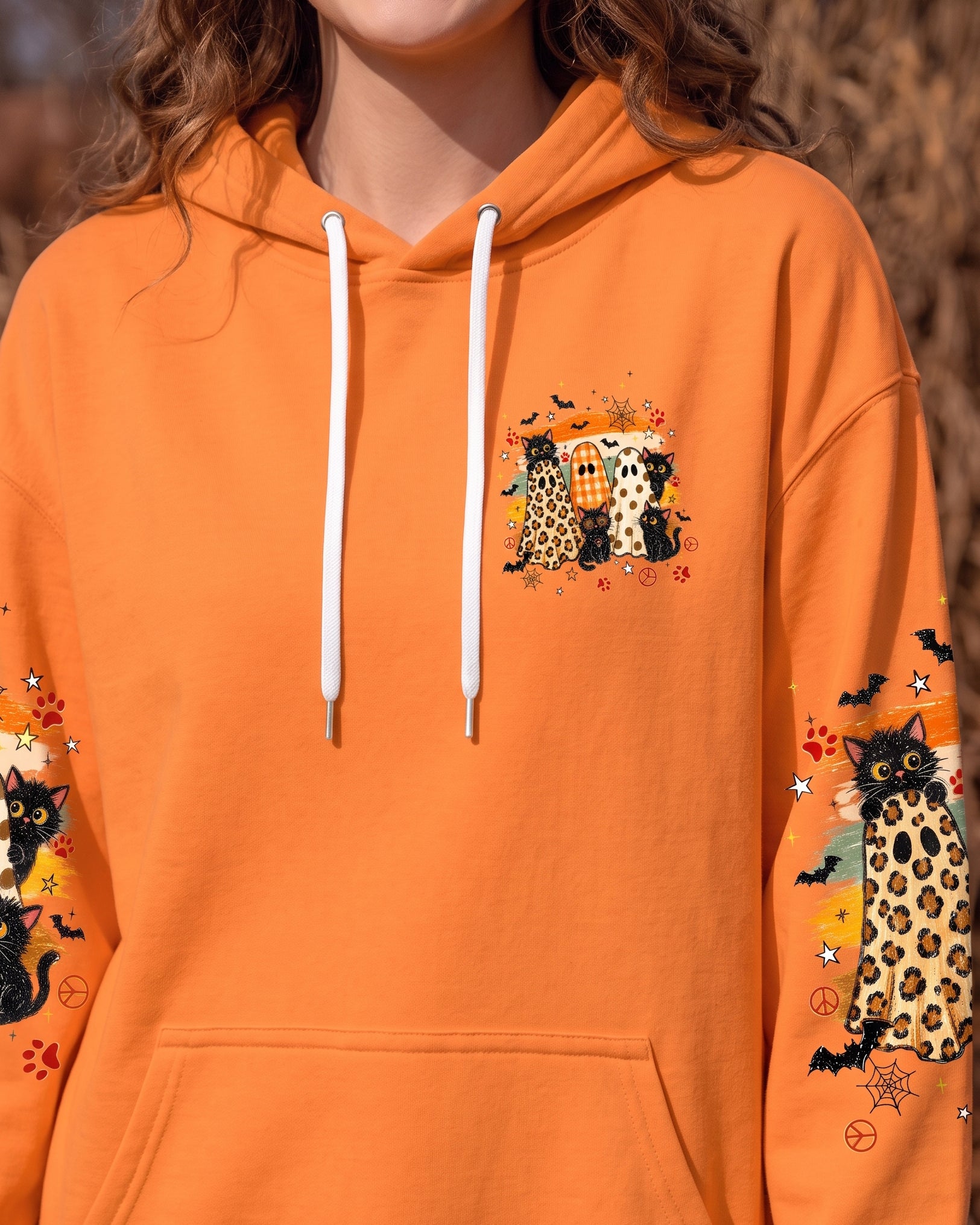 HEY BOO HALLOWEEN CAT ALL OVER PRINT - TYPQ2407261