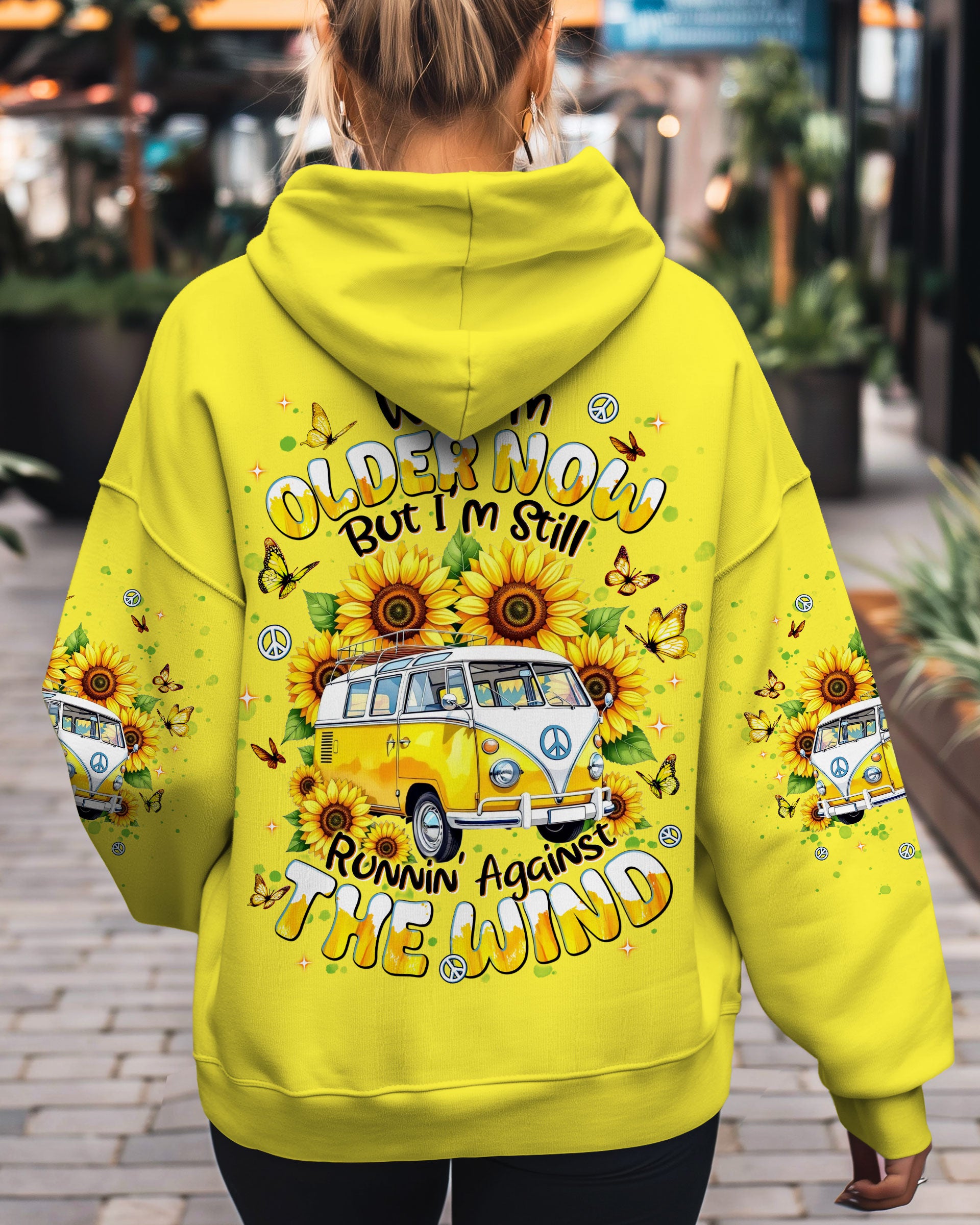 RUNNING AGAINST THE WIND BUS  SUNFLOWER ALL OVER PRINT - TLNT1109252