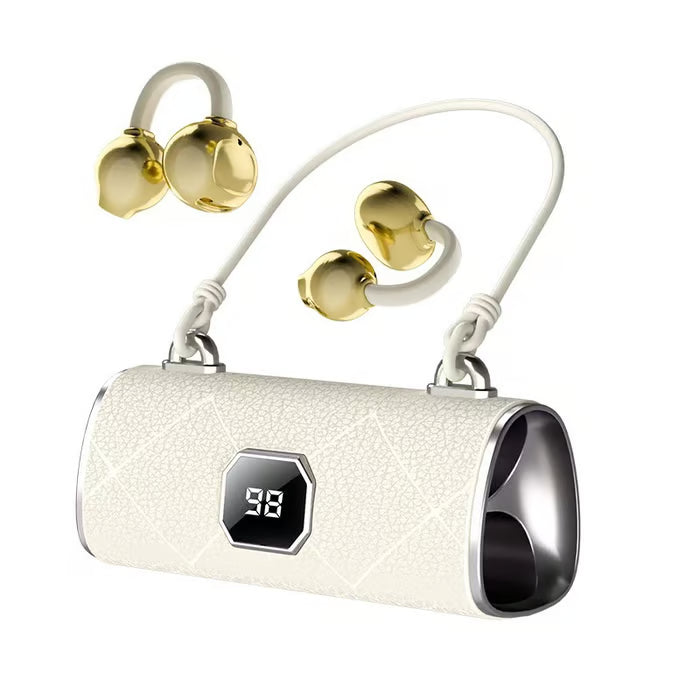 💖 Jewelry worn on your ears! Butterfly clip-on Bluetooth earphones, painless to wear, Bluetooth 6.0, IPX5 waterproof.