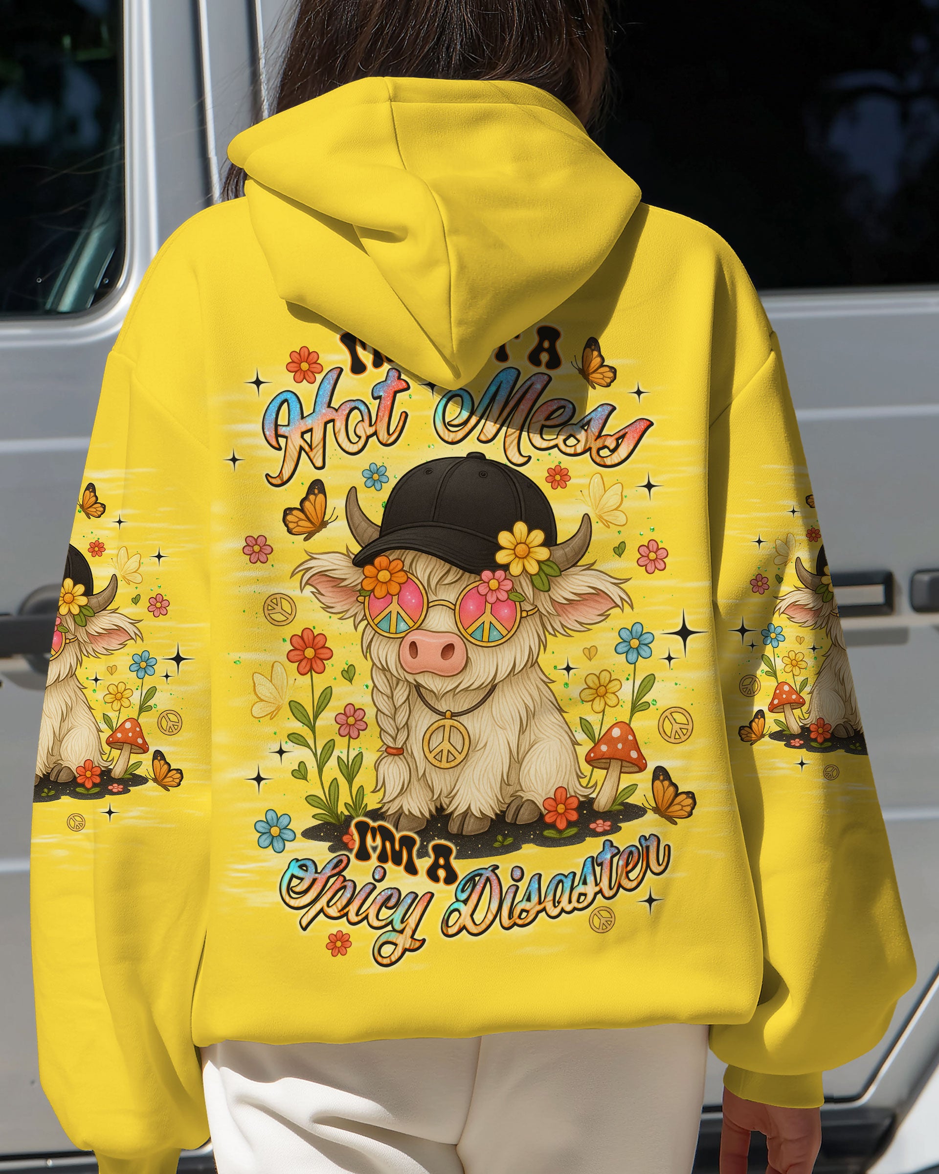 I'M NOT A HOT MESS COW ALL OVER PRINT  - TLNT2808251
