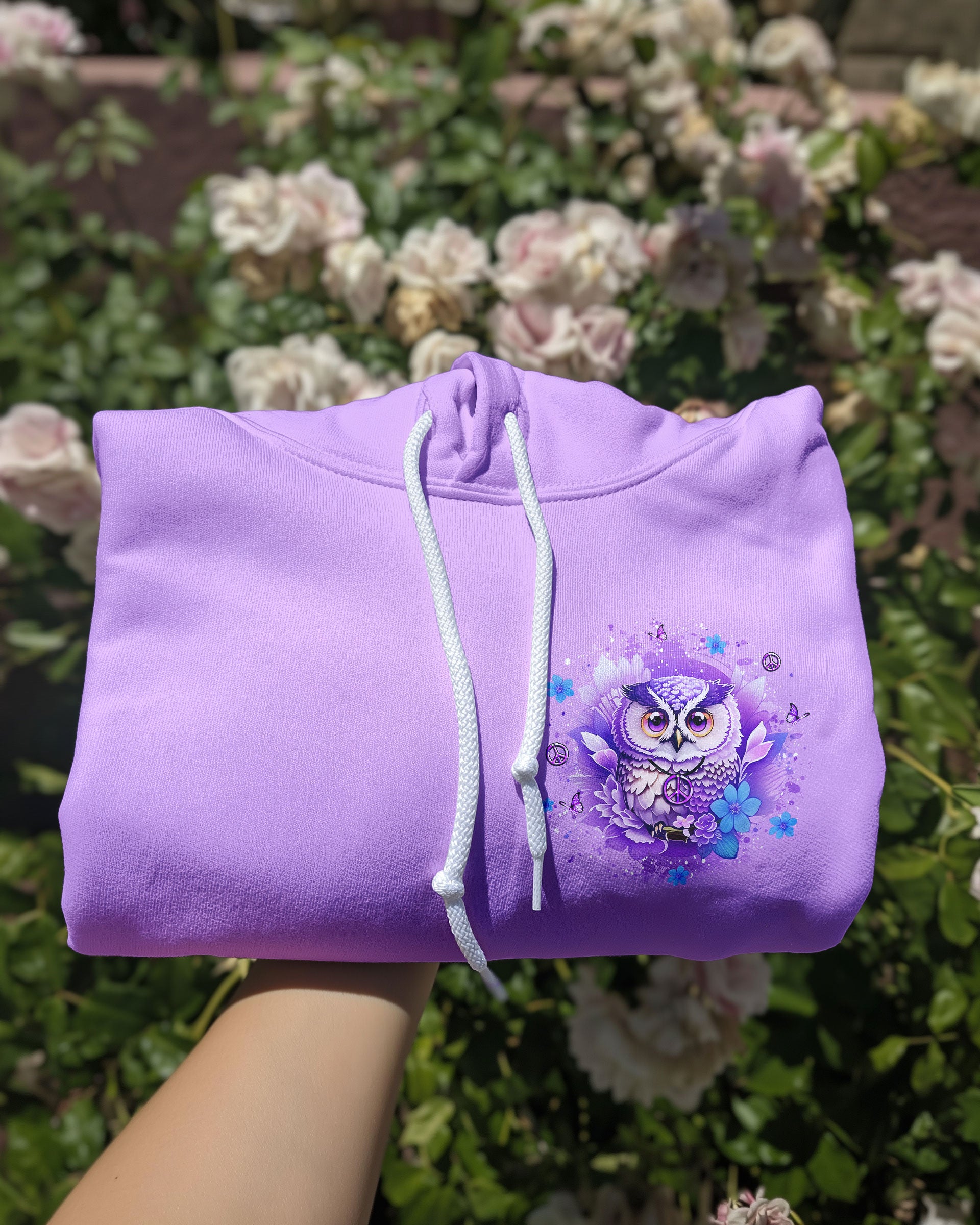 WHISPER WORDS OF WISDOM LET IT BE OWL ALL OVER PRINT - YHLT0310254
