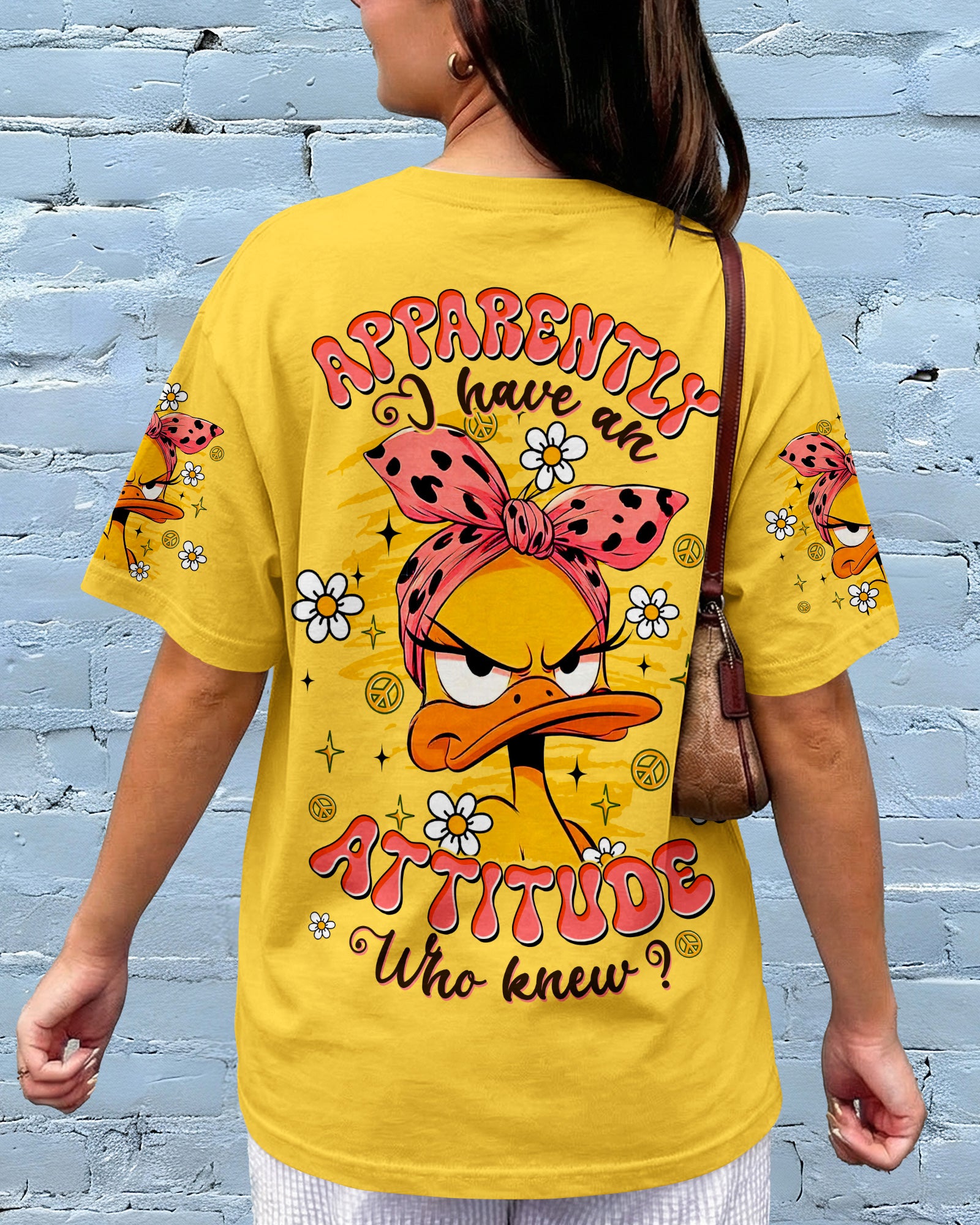 APPARENTLY I HAVE AN ATTITUDE WHO KNEW DUCK ALL OVER PRINT - TLTW0403261
