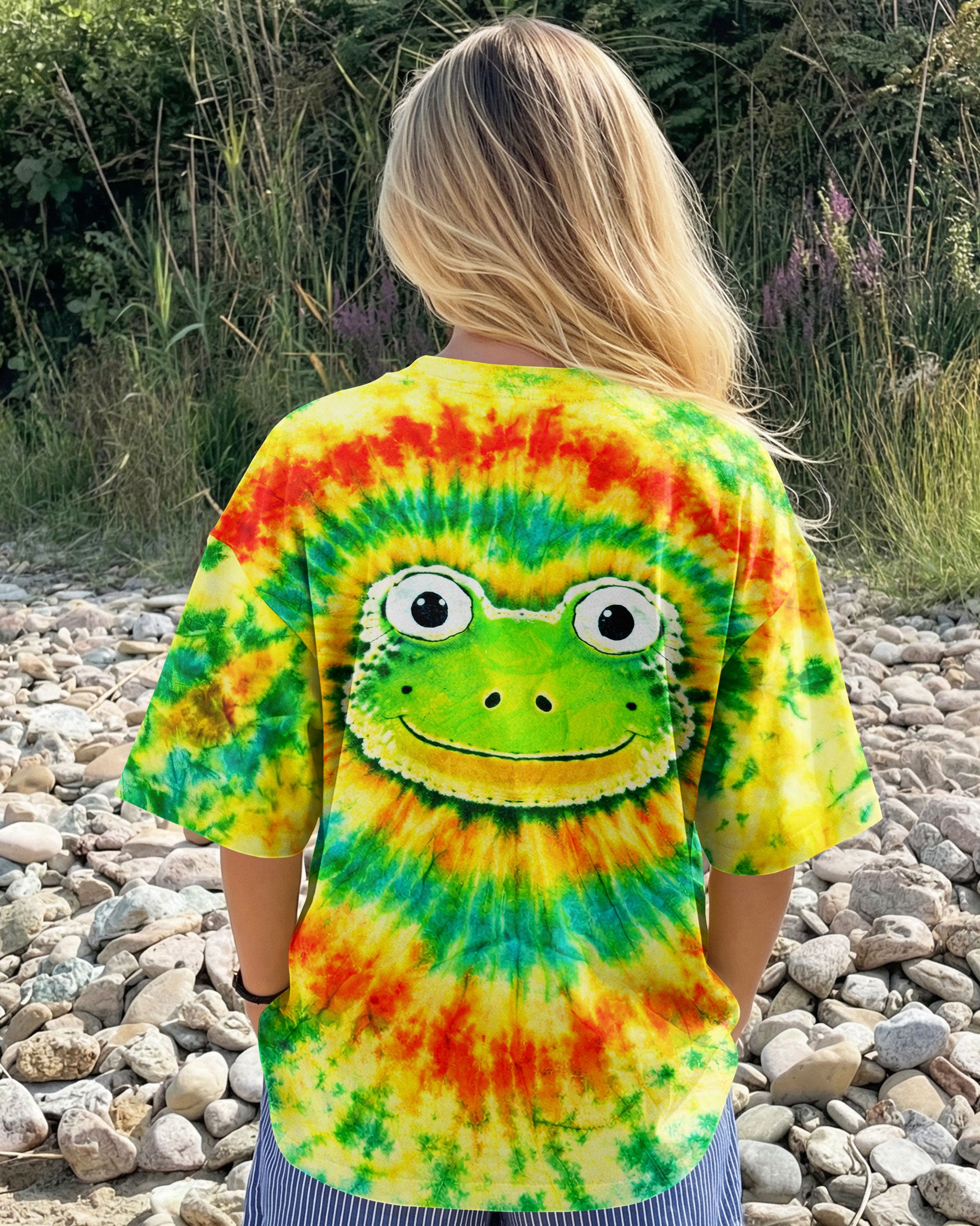 HIPPIE FROG SWIRL  ALL OVER PRINT - TLNT1903262