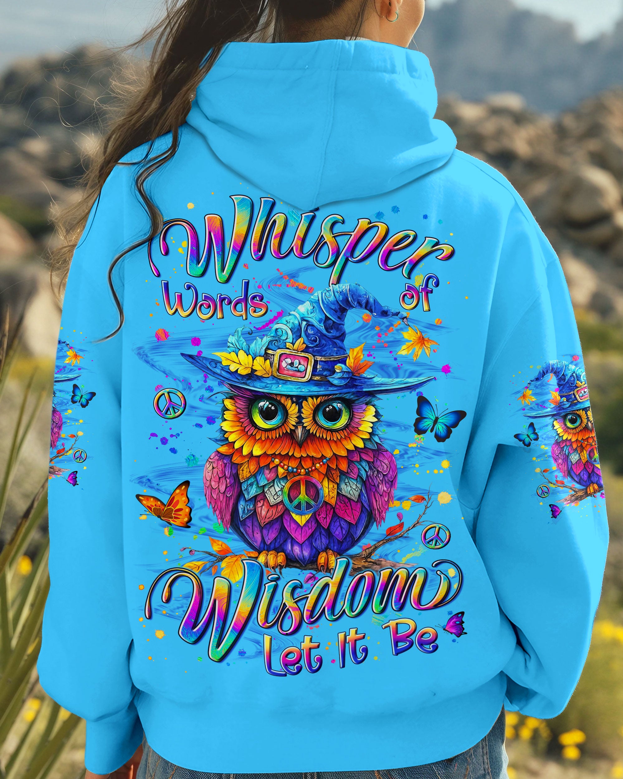 WHISPER WORDS OF WISDOM LET IT BE OWL WITCH HALLOWEEN ALL OVER PRINT - YHLN0210253