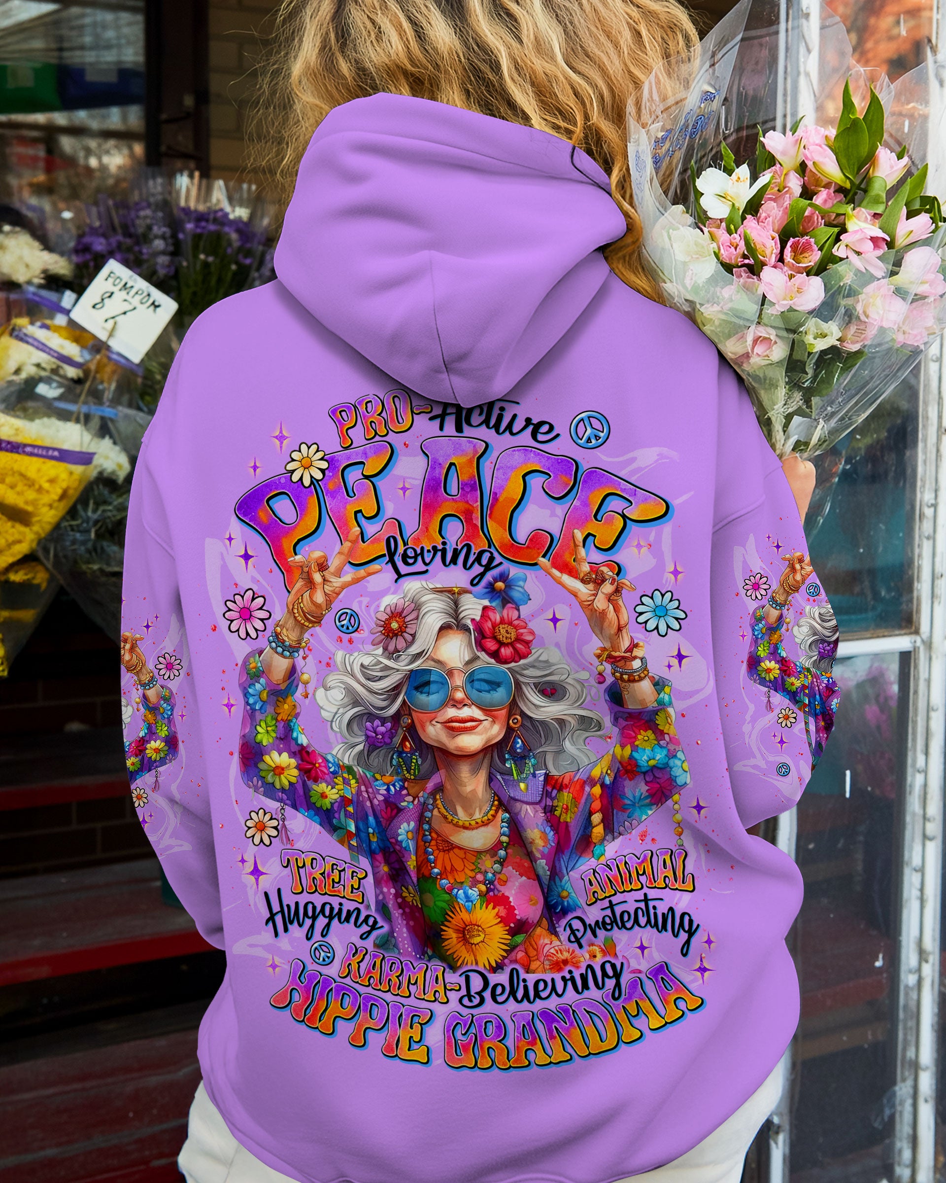 HIPPIE GRANDMA ALL OVER PRINT - TLNT0810254