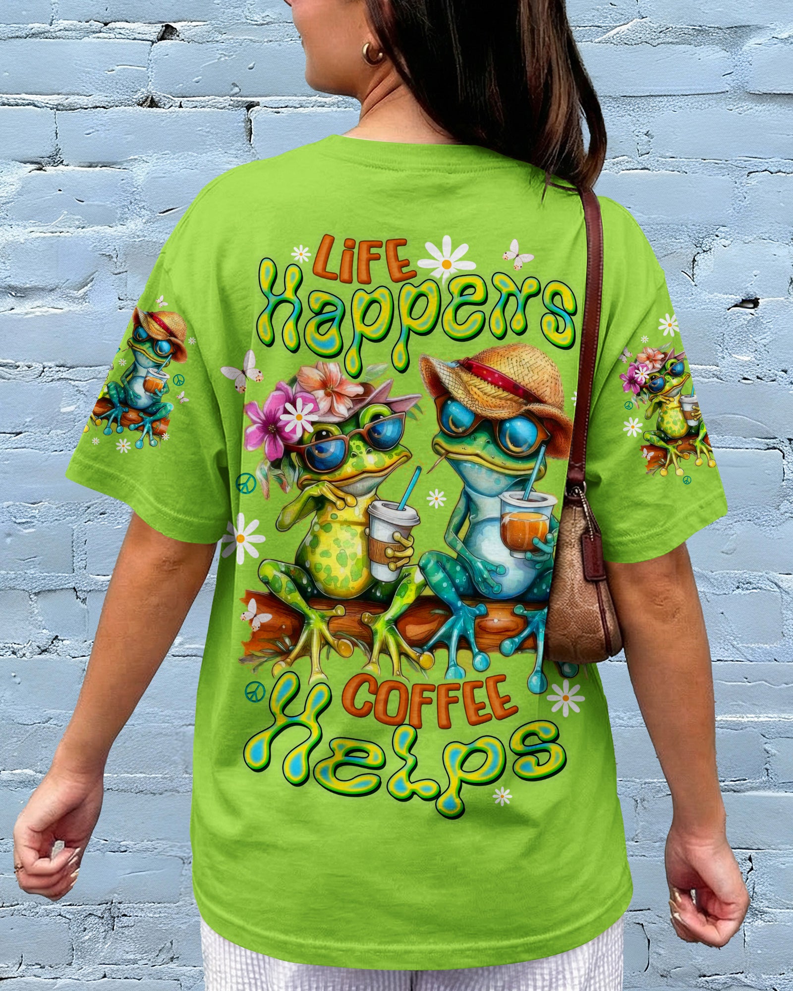LIFE HAPPENS COFFEE HELPS FROG ALL OVER PRINT - TLTW2603263