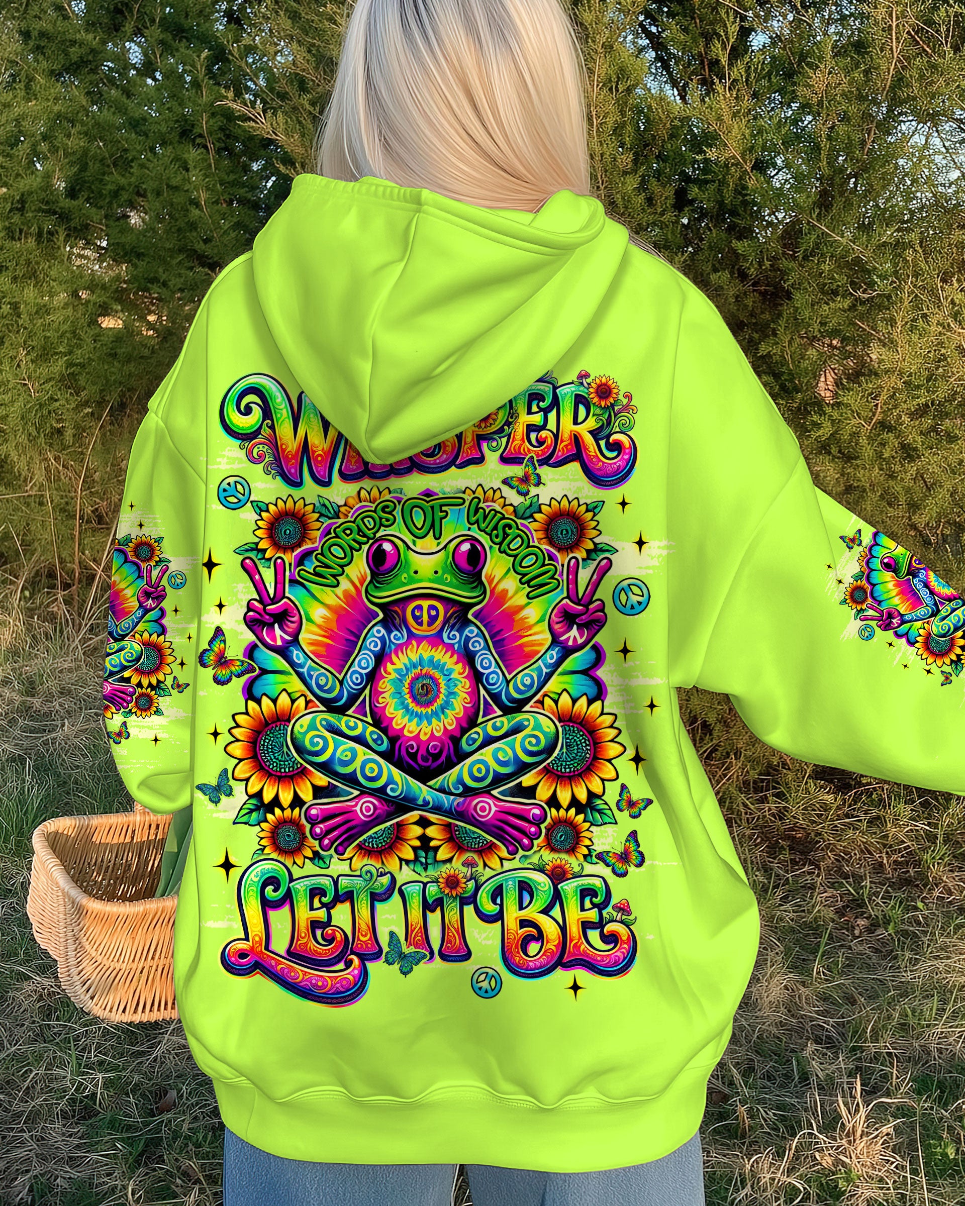 WHISPER WORDS OF WISDOM LET IT BE FROG ALL OVER PRINT   - TLNT2403263