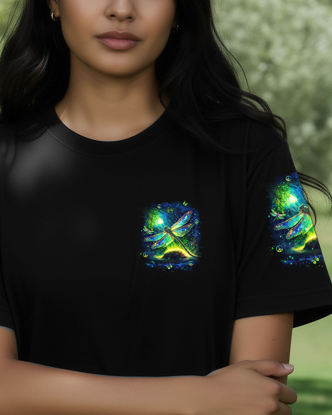 I BELIEVE THERE ARE ANGELS AMONG US DRAGONFLY ALL OVER PRINT - YHHN1012253