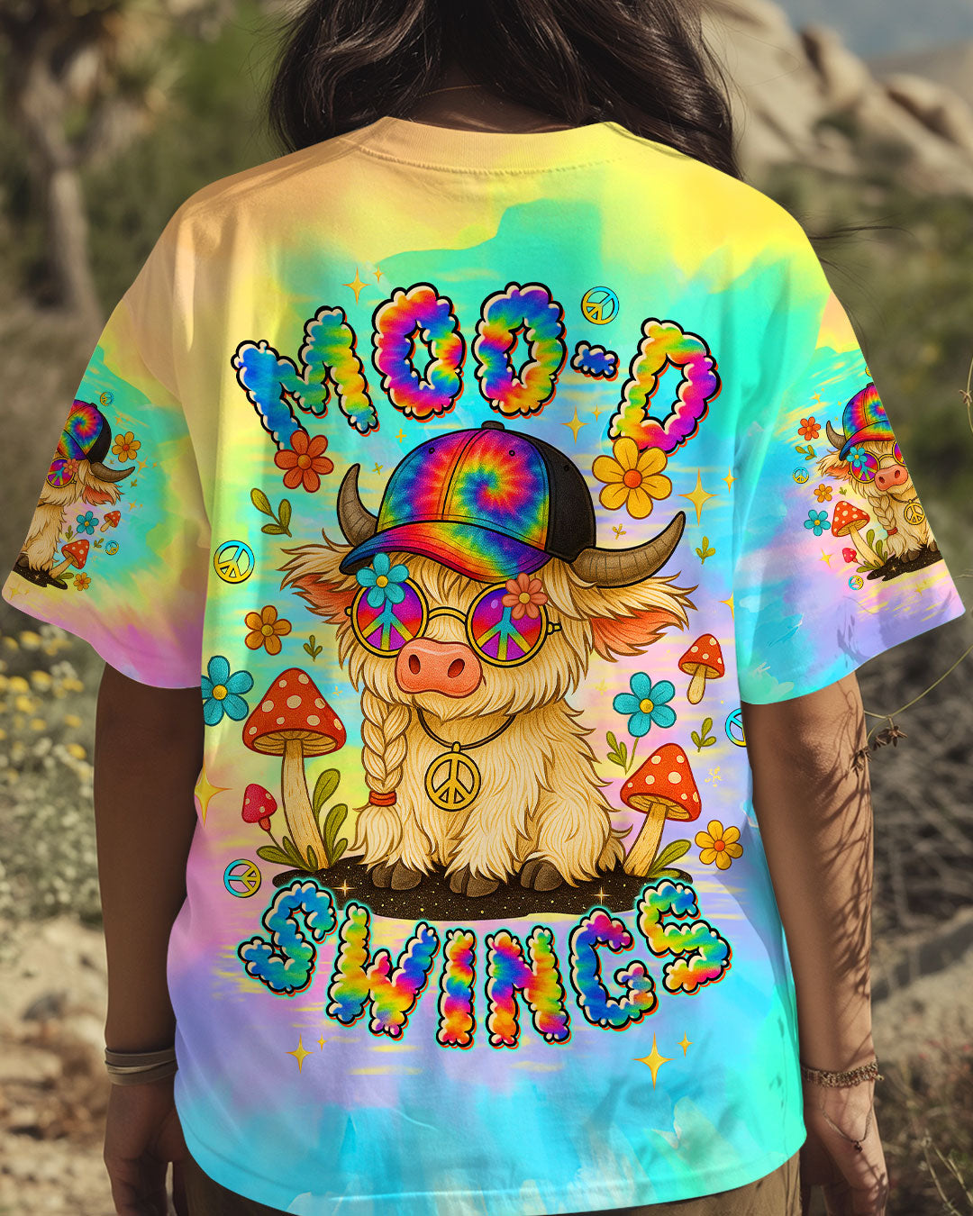 MOOD SWINGS COW ALL OVER PRINT - TLTW2307251