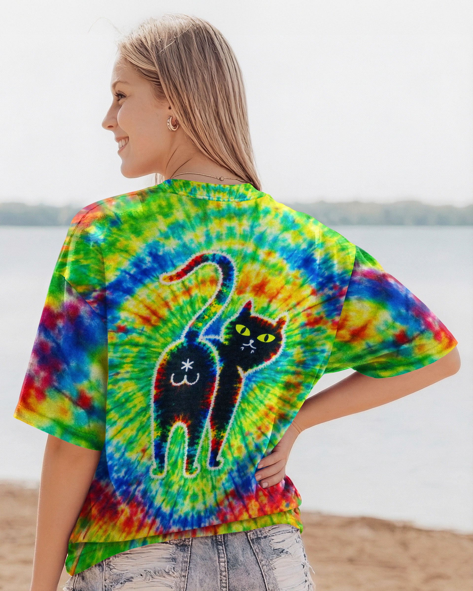 FUNNY CAT SWIRL PATTERN ALL OVER PRINT - TLNT2312253