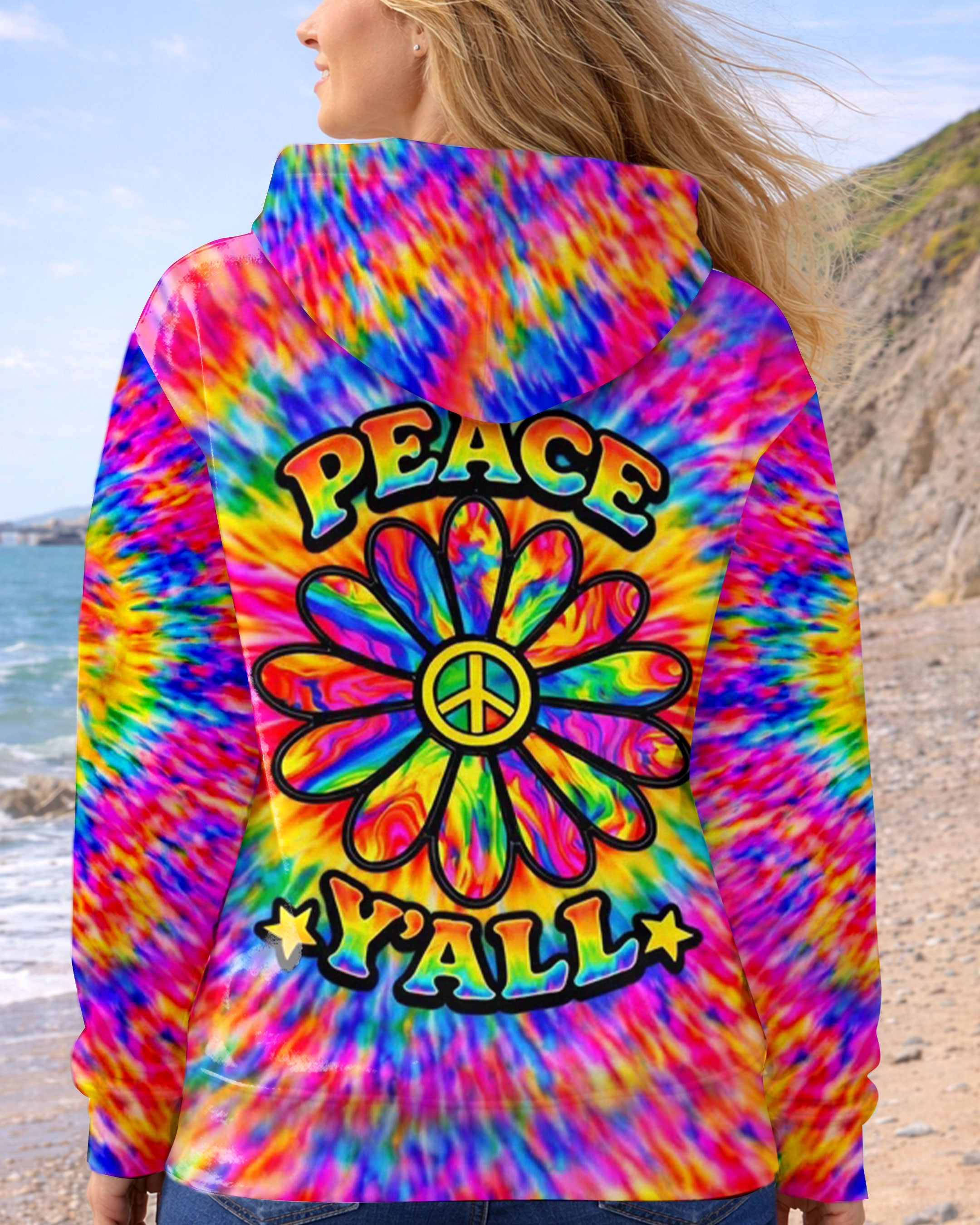 PEACE Y'ALL  ALL OVER PRINT - YHHN2702261