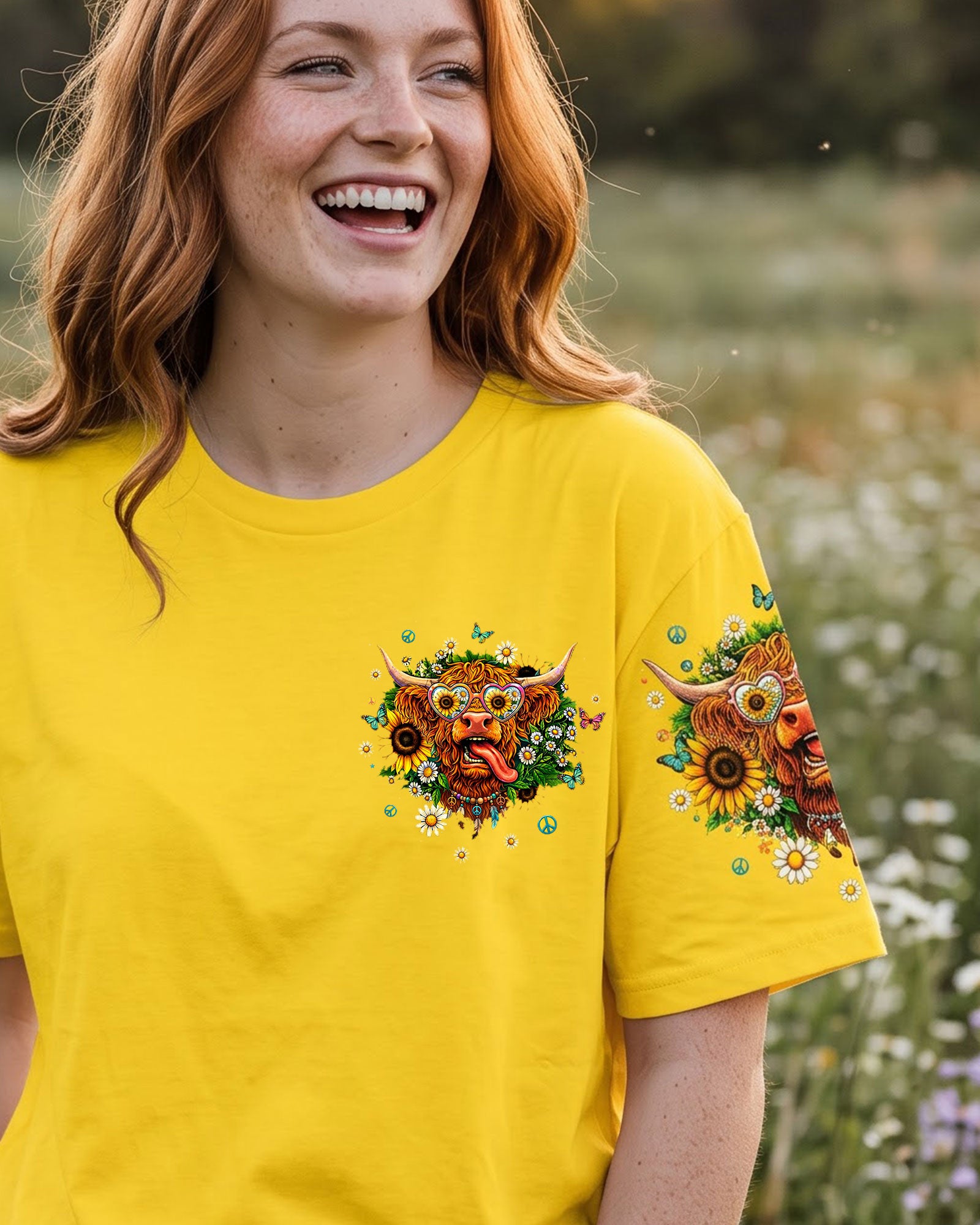 I'M NOT CRAZY HIGHLAND COW ALL OVER PRINT - TLTW2907264