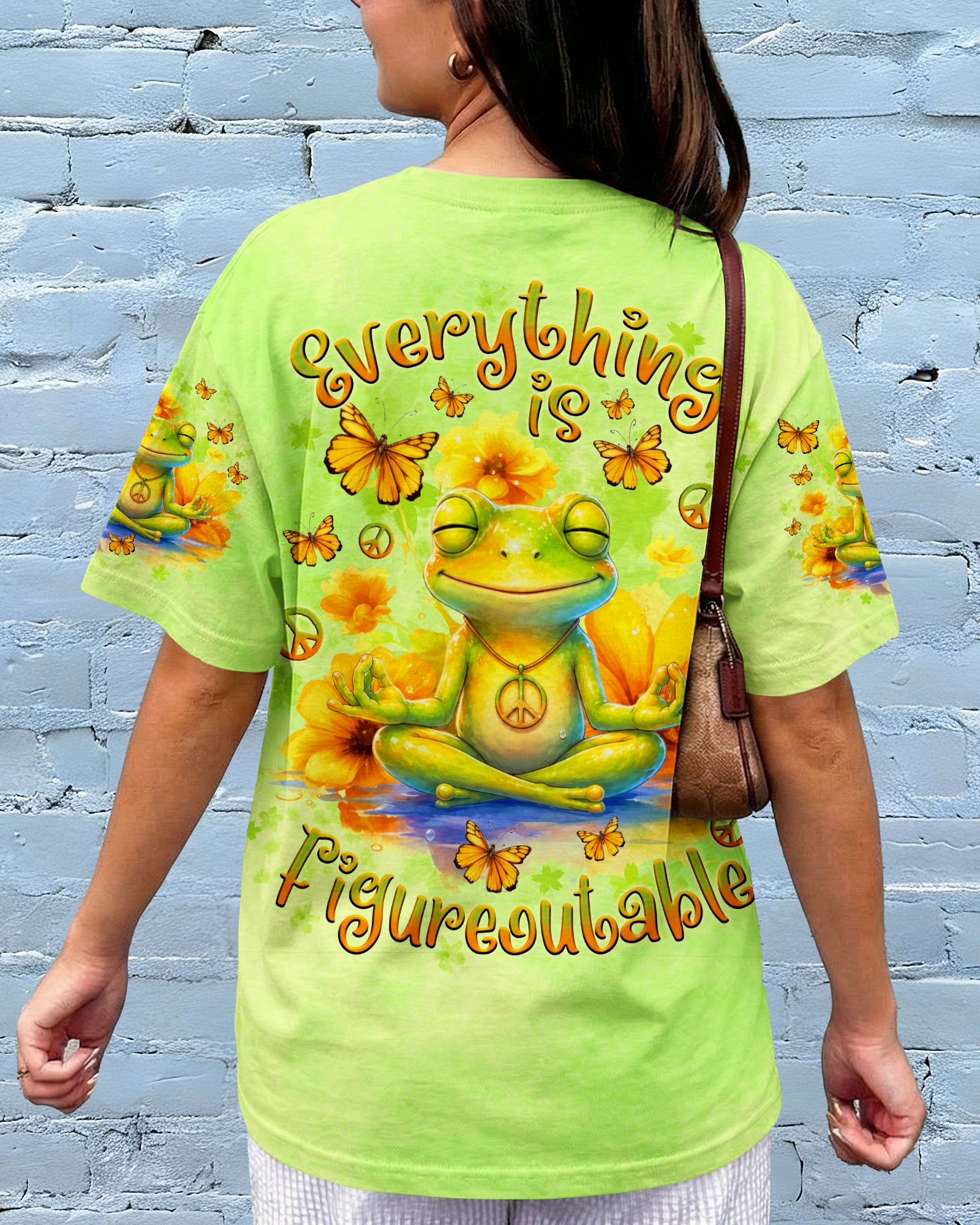 EVERYTHING IS FIGUREOUTABLE FROG ALL OVER PRINT  - TLNO1107261