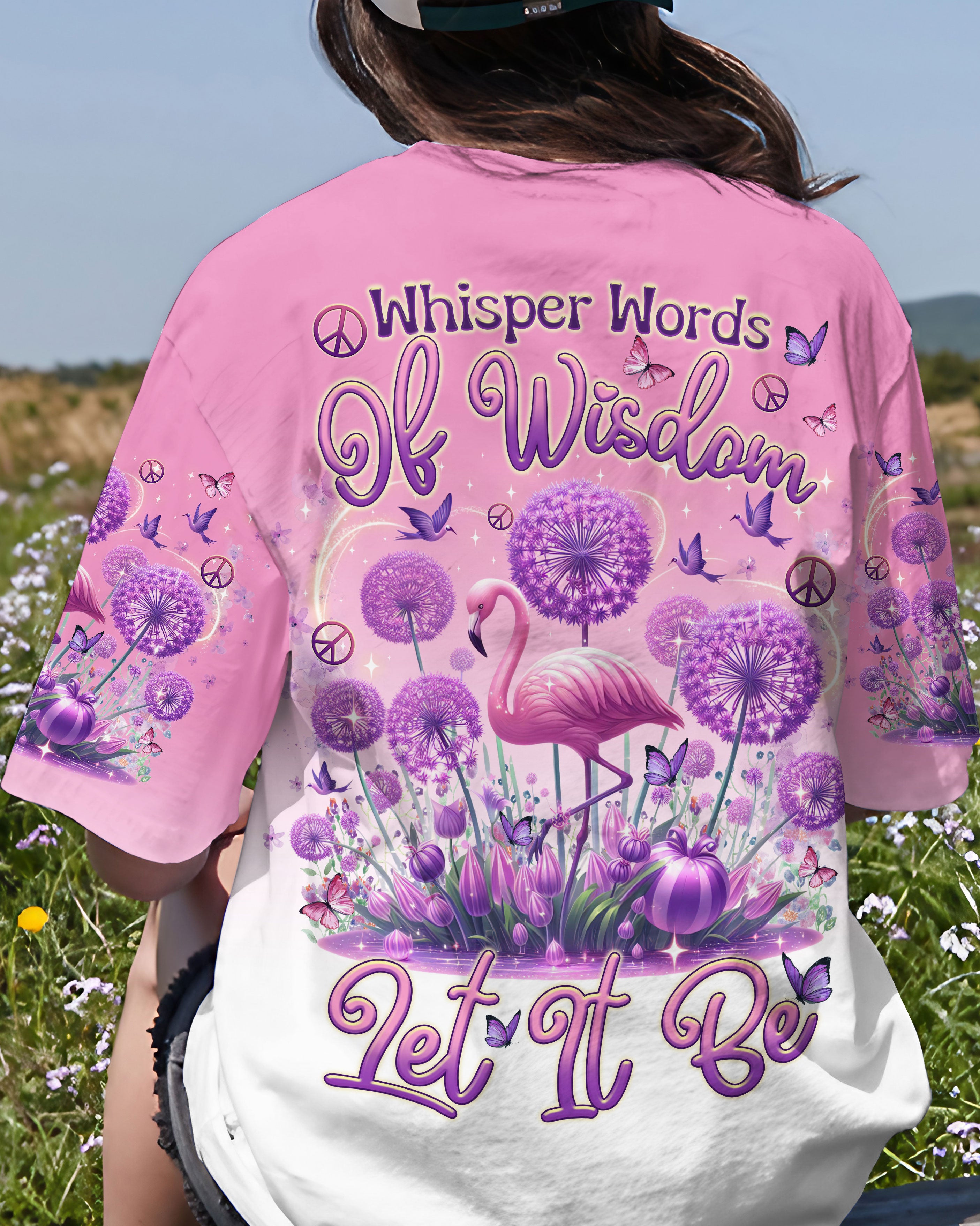 WHISPER WORDS OF WISDOM FLAMINGO ALL OVER PRINT - TLTR0807243