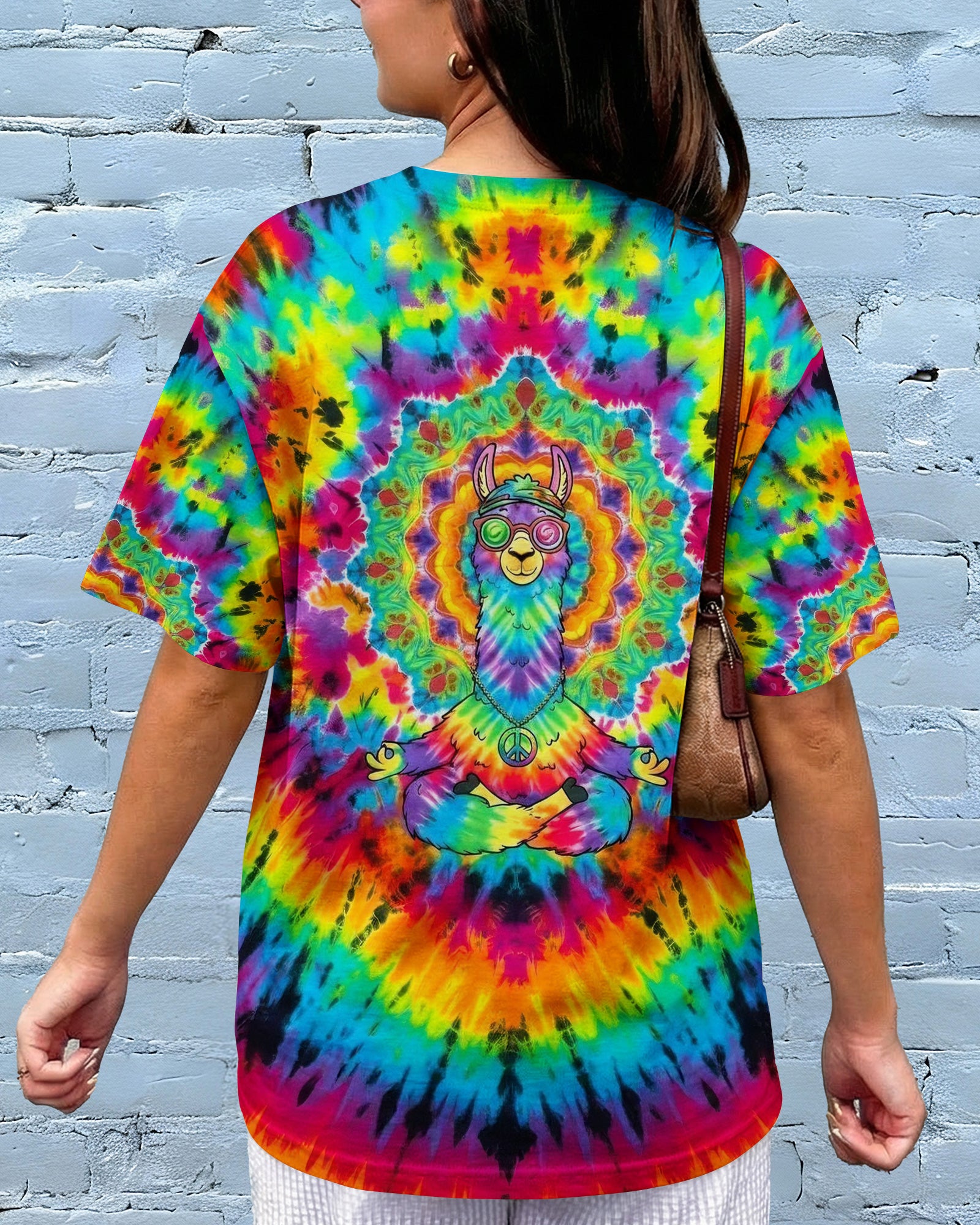RAINBOW SWIRL LLAMA ALL OVER PRINT - YHHG0302262
