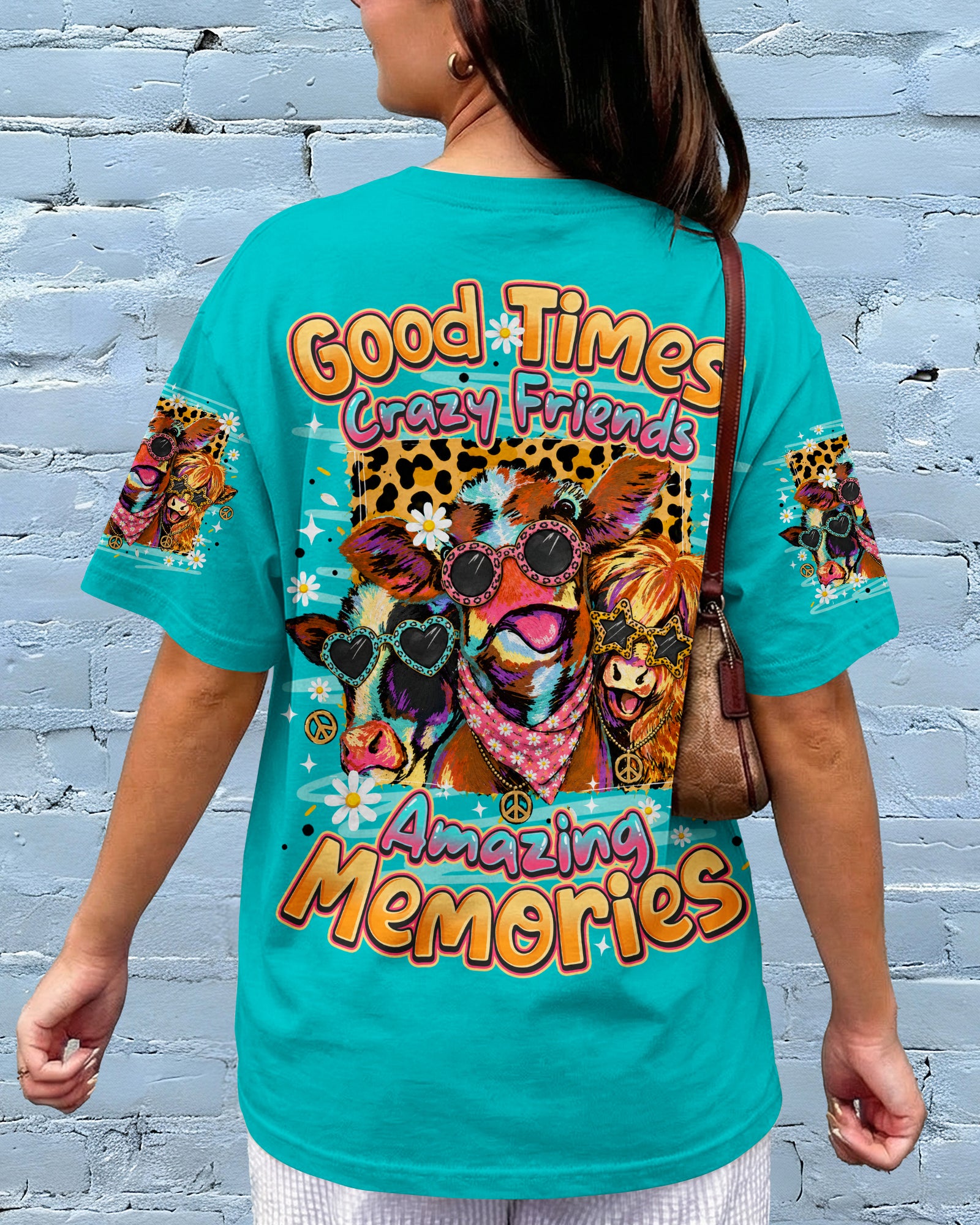 GOOD TIMES CRAZY FRIEND HIGHLAND COW ALL OVER PRINT - TLNO2207261