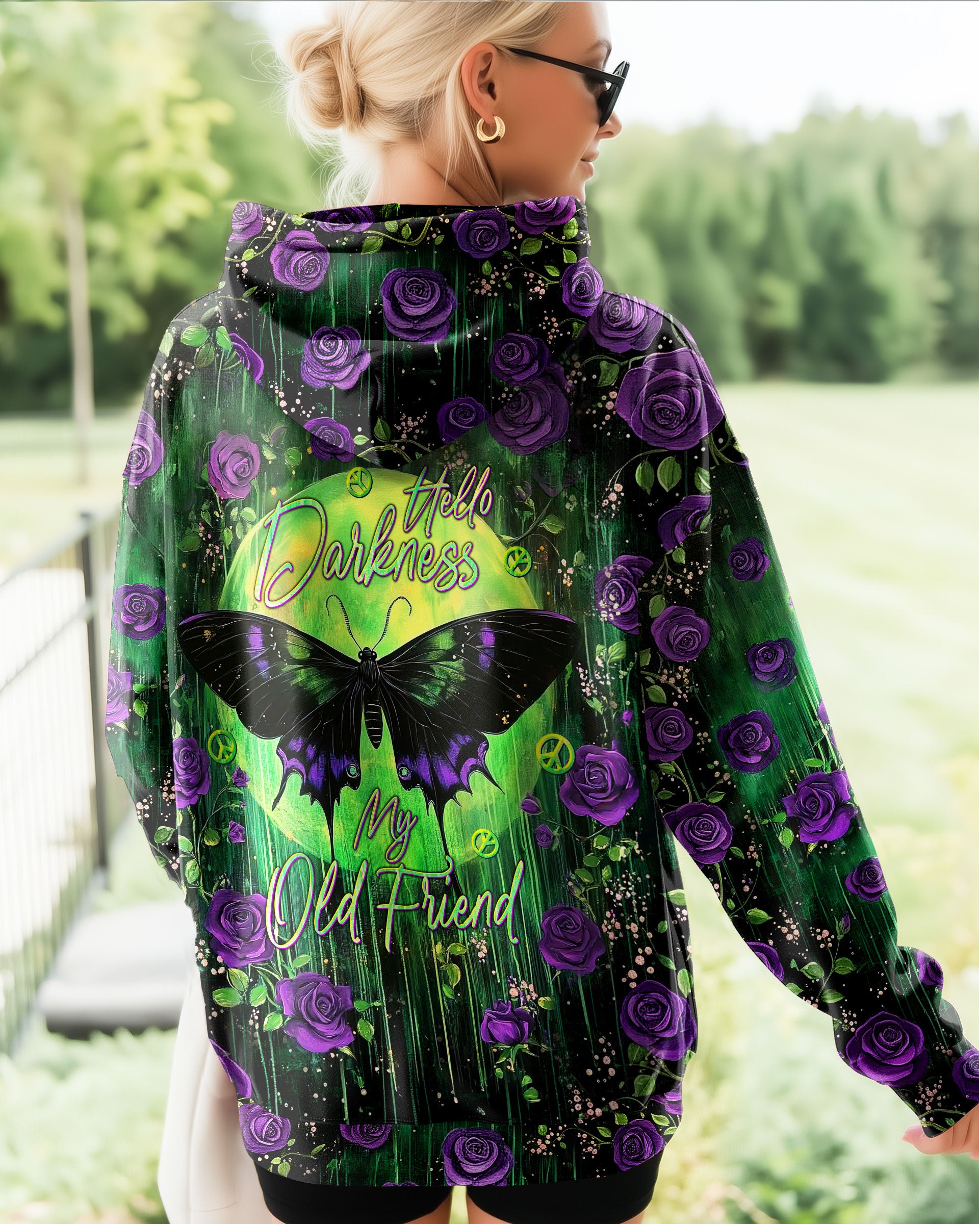 HELLO DARKNESS MY OLD FRIEND BUTTERFLY MOON ALL OVER PRINT - TLNT2011253