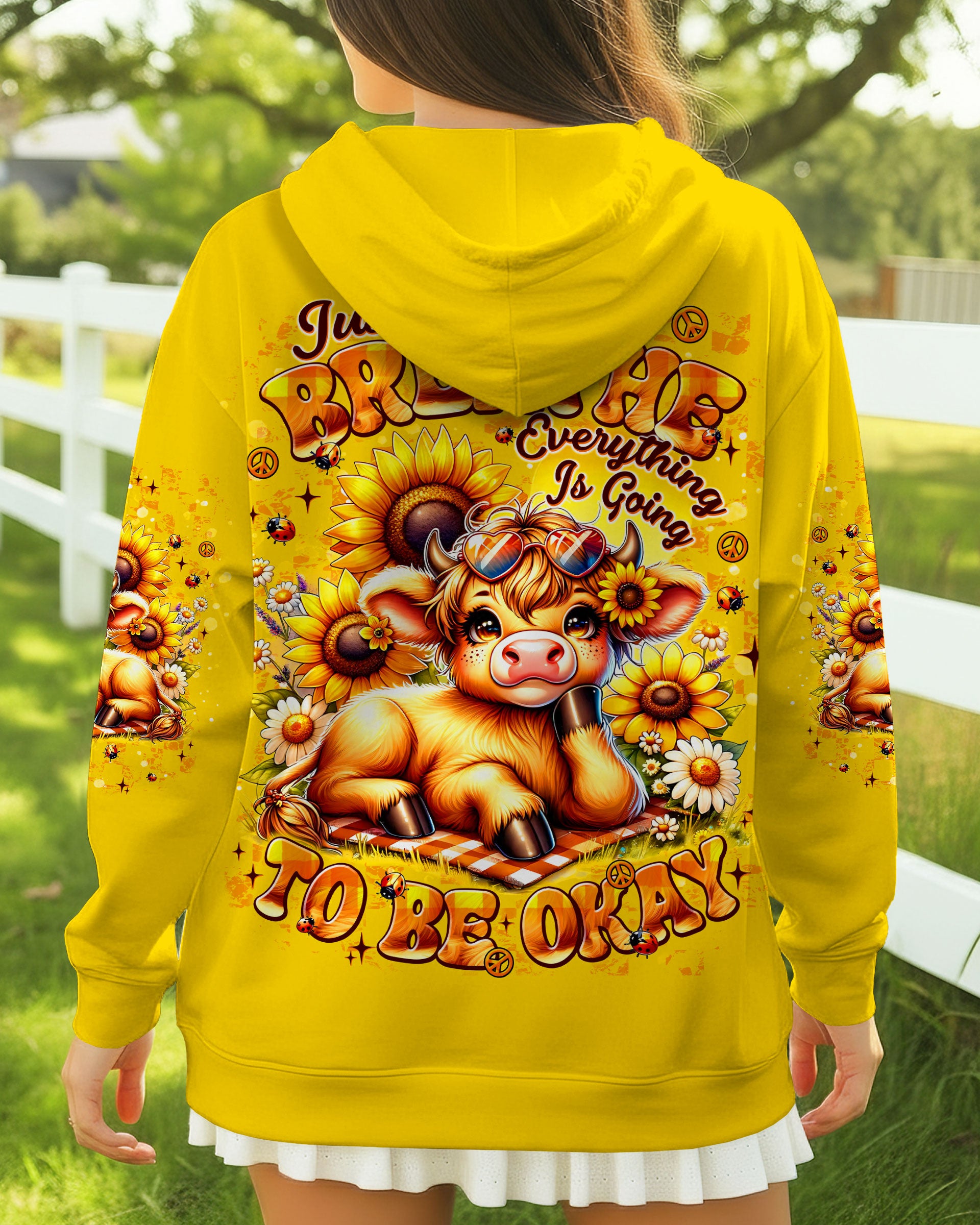 JUST BREATHE COW  ALL OVER PRINT - TLNT0910254
