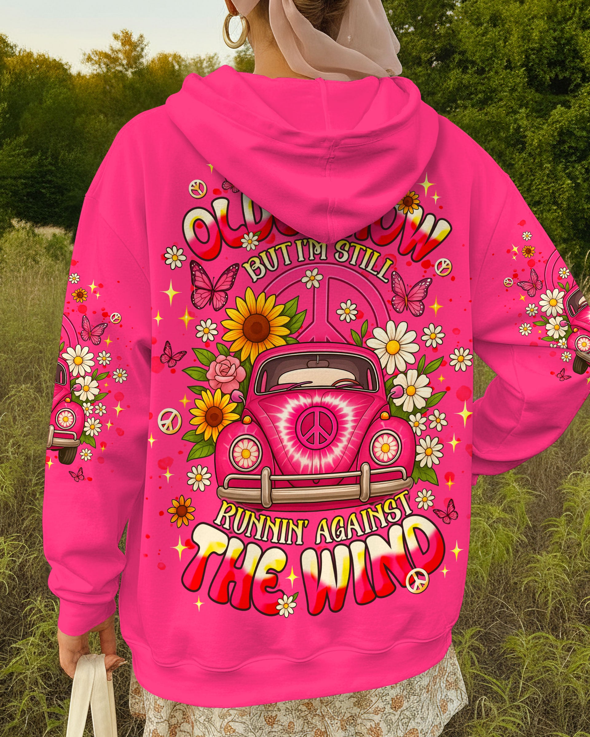 RUNNING AGAINST THE WIND CAR TIE DYE ALL OVER PRINT - TLNT0511253