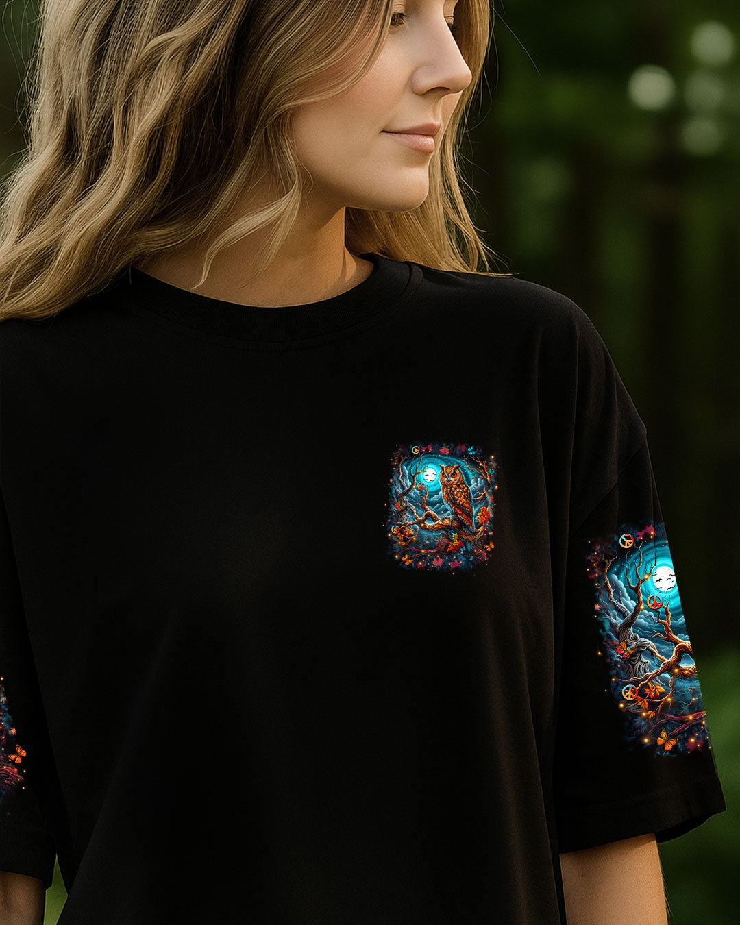 HELLO DARKNESS MY OLD FRIEND OWL ALL OVER PRINT - YHHN1709253