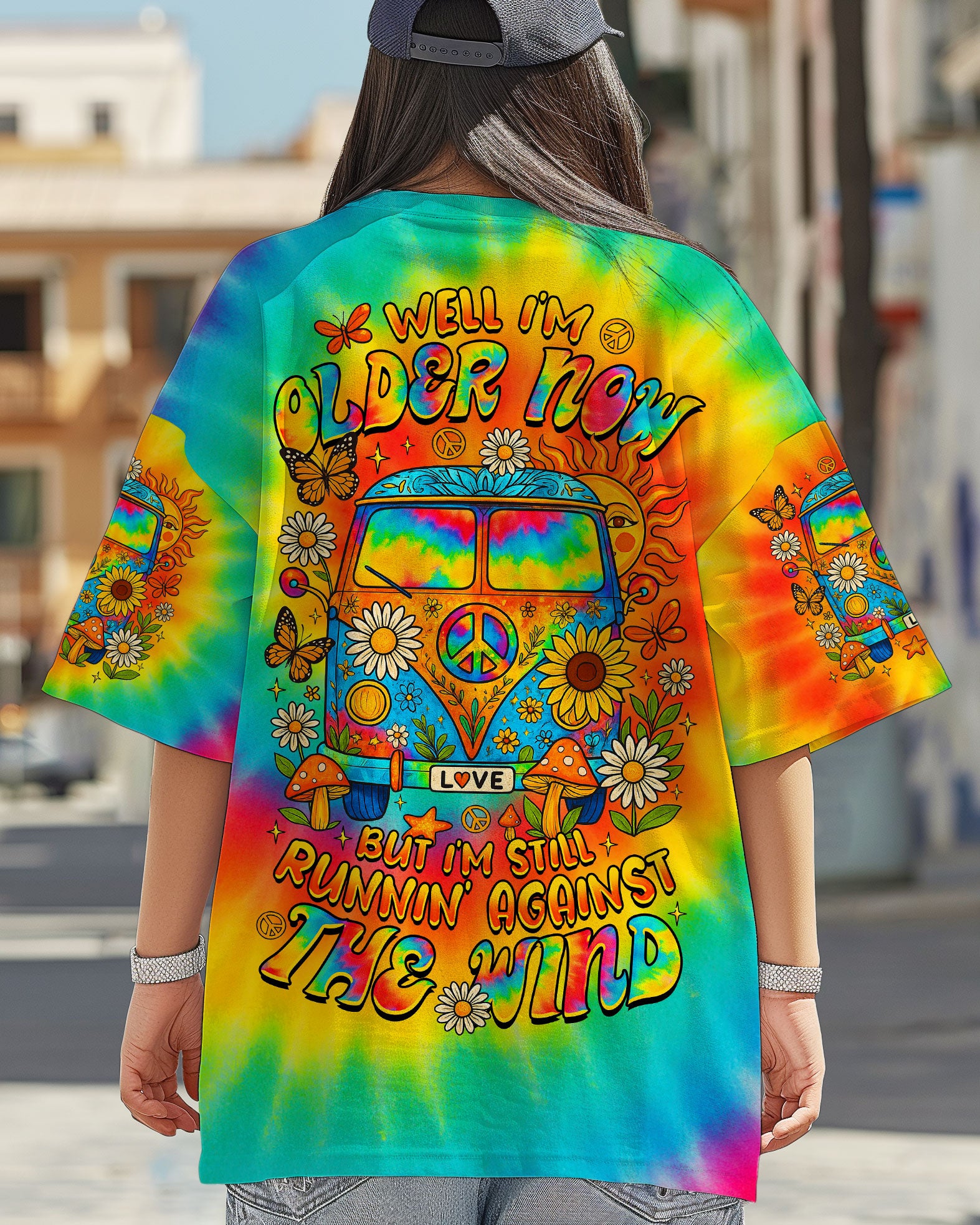 RUNNING AGAINST THE WIND BUS TIE DYE  ALL OVER PRINT - TLTR1007253