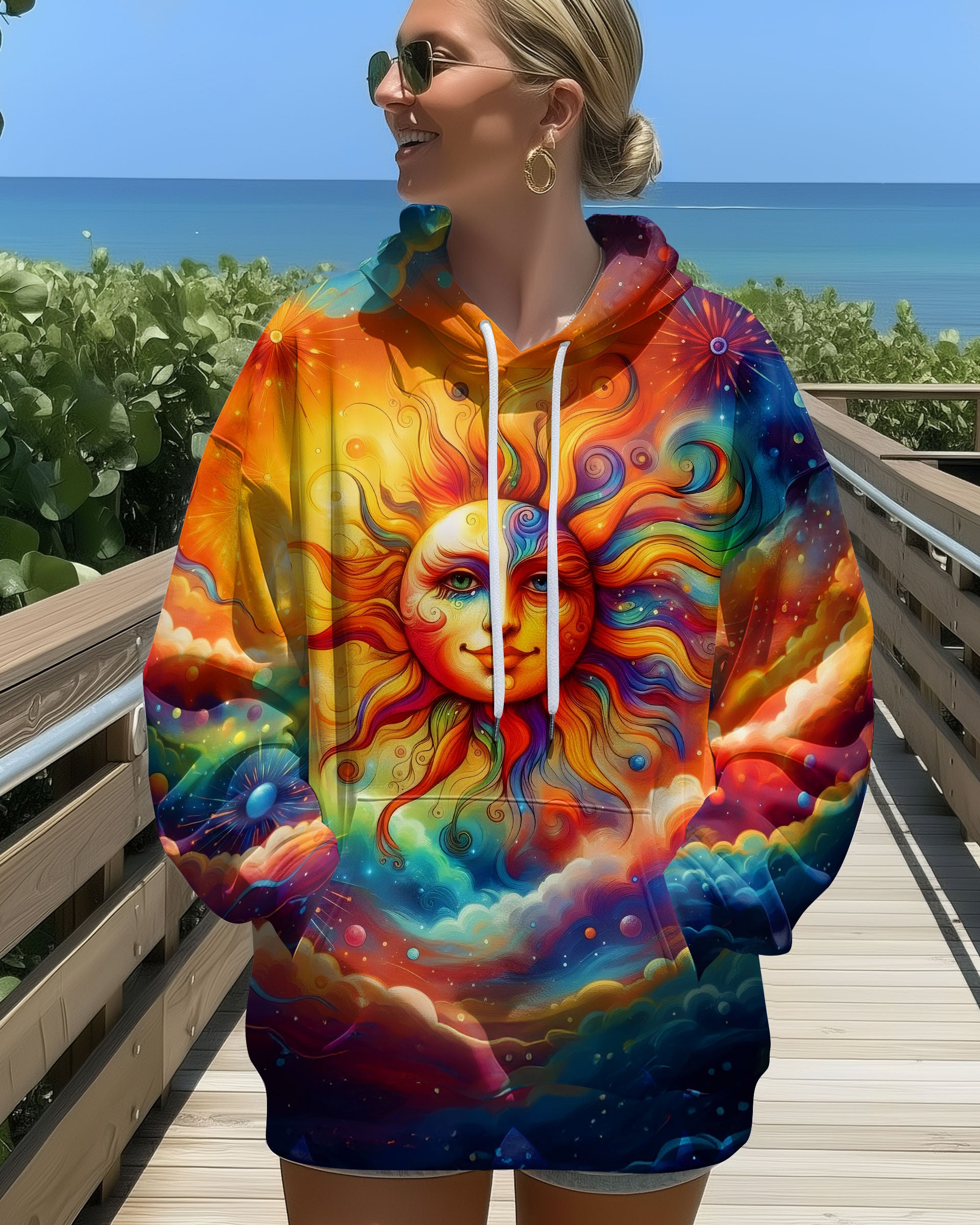 HIPPIE SUN COLORFUL  ALL OVER PRINT - TLTW2911251