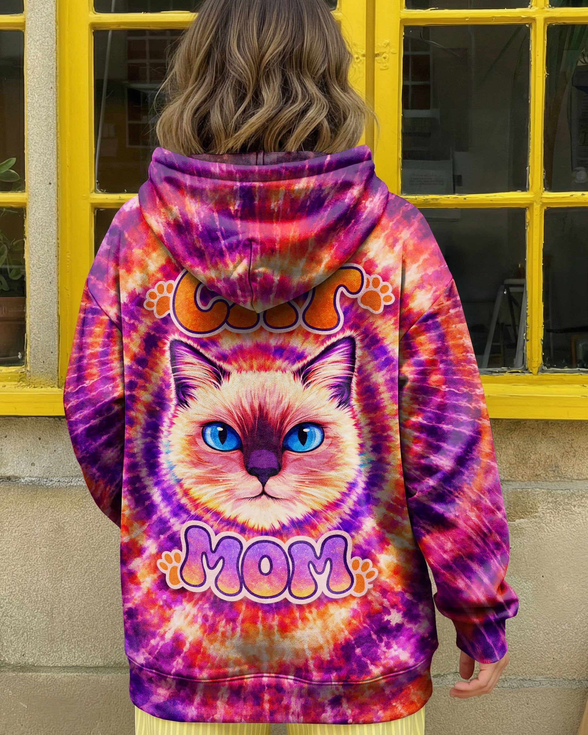 CAT MOM SWIRL ALL OVER PRINT  - TLNT0403261