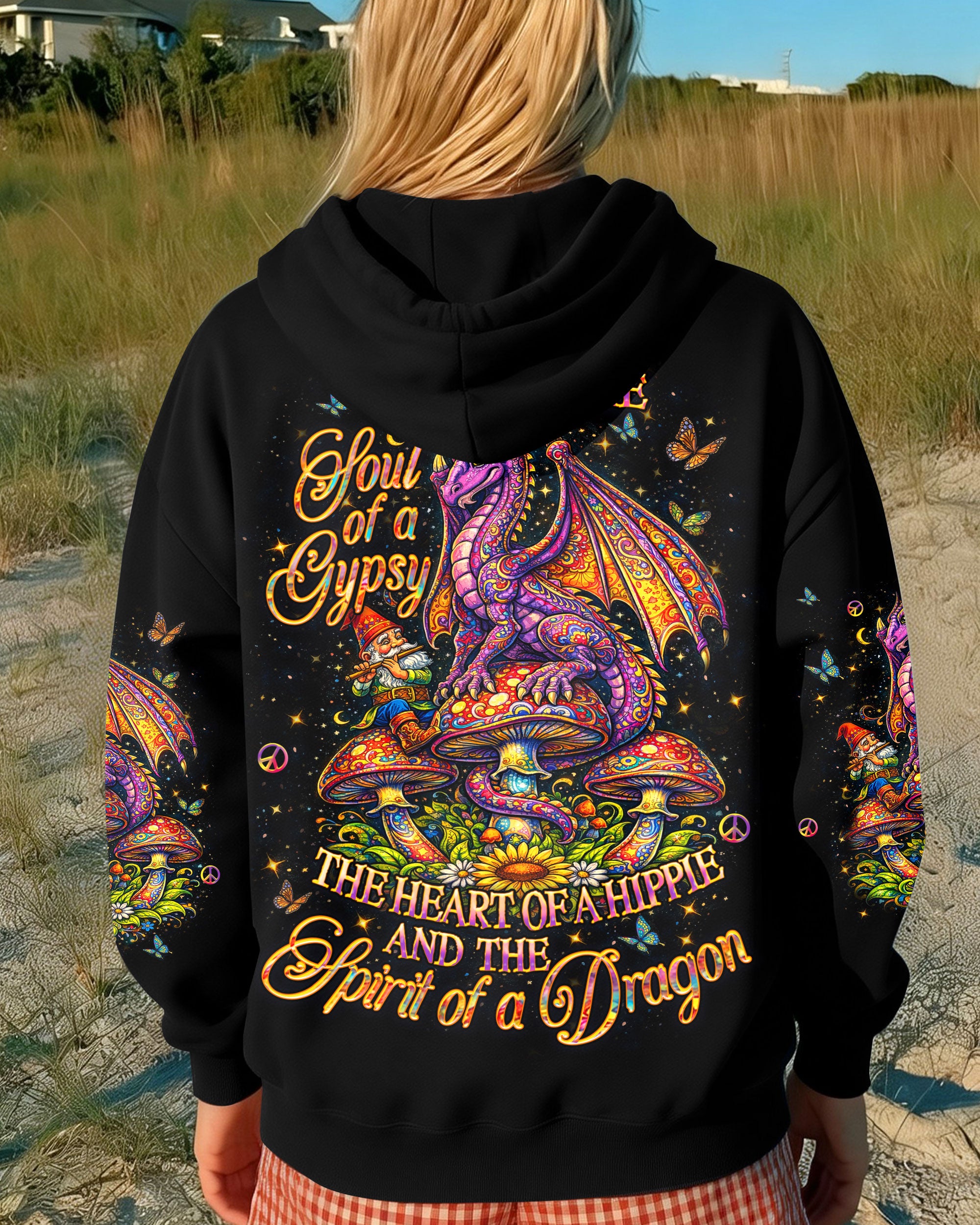 SPIRIT OF A DRAGON  MUSHROOM ALL OVER PRINT  - TLHN1304262