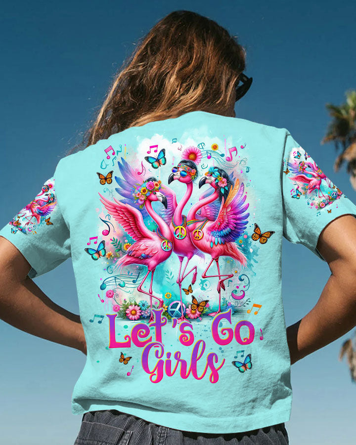 LET'S GO GIRLS FLAMINGO ALL OVER PRINT - TLTW1612232