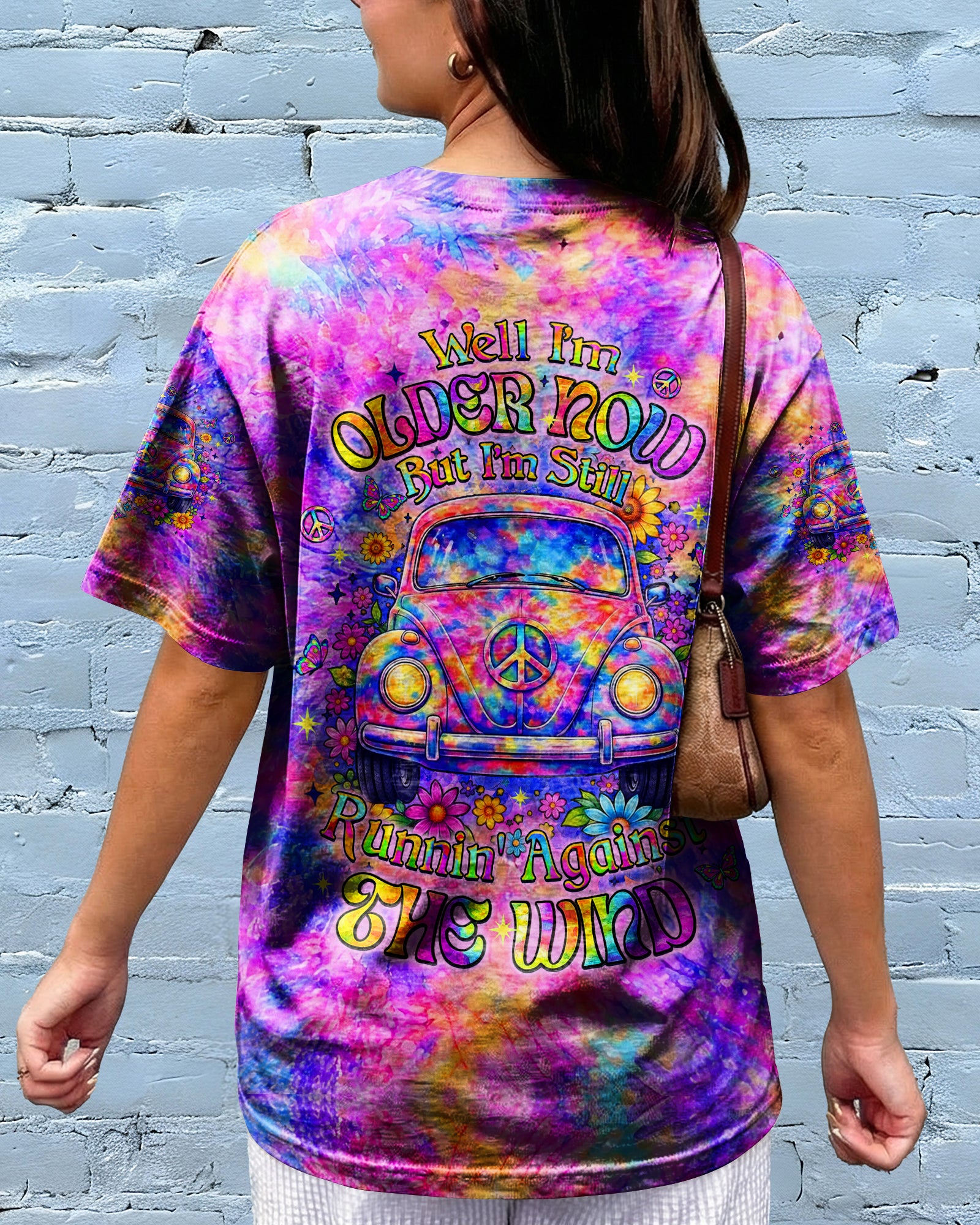 RUNNING AGAINST THE WIND CAR TIE DYE ALL OVER PRINT - YHLT2302262