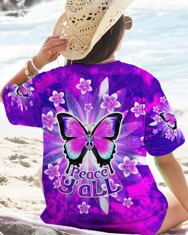 PEACE Y'ALL BUTTERFLY ALL OVER PRINT - TLTW1007232