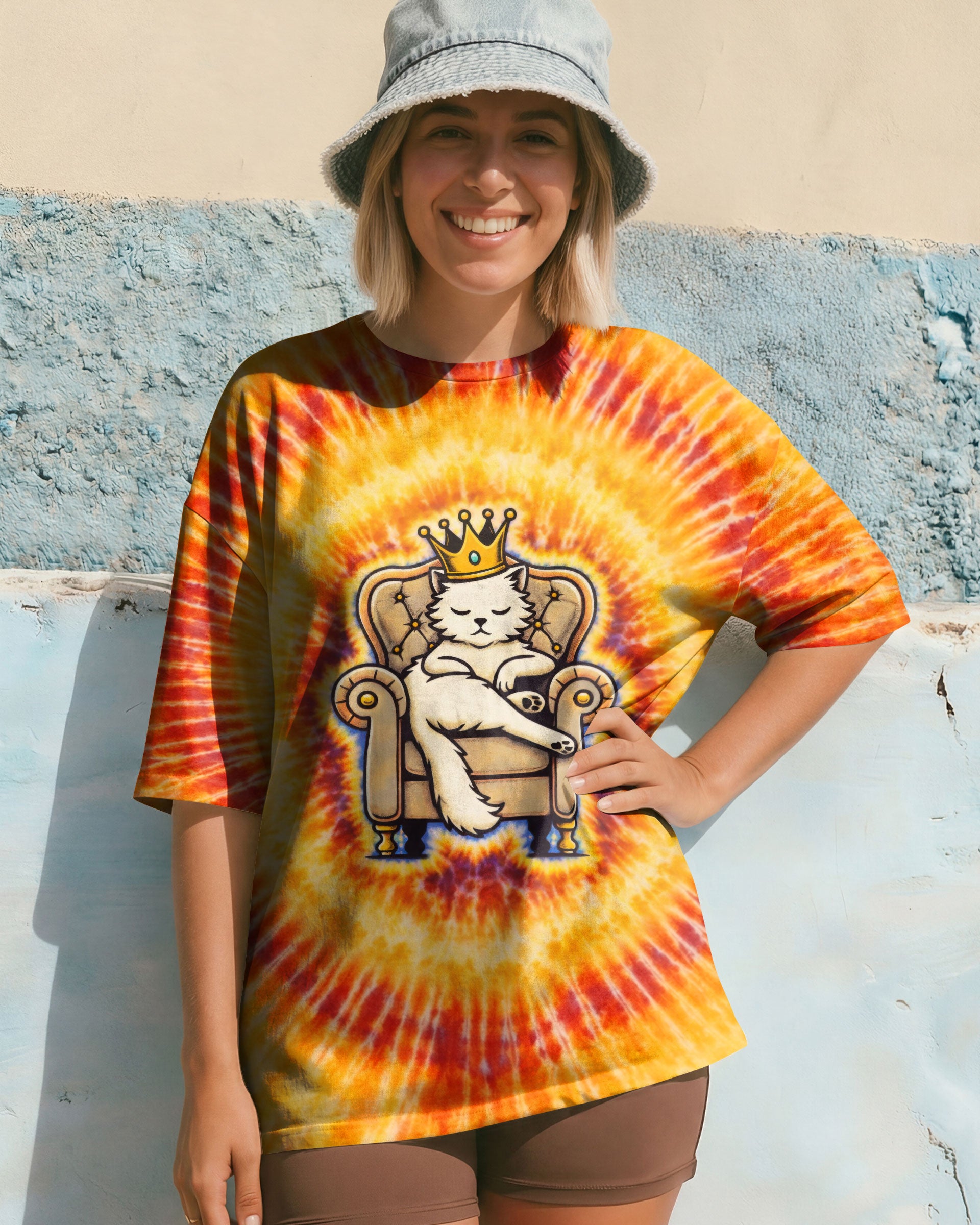 I'M NOT BOSSY QUEEN CAT SWIRL ALL OVER PRINT - TLTW2101261