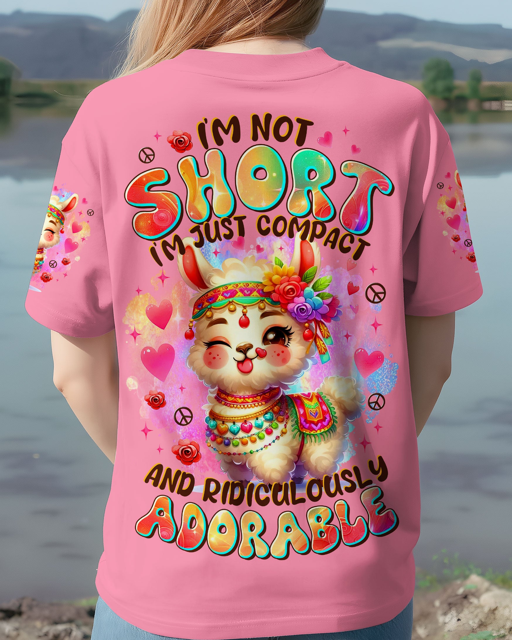 I'M NOT SHORT ALPACA ALL OVER PRINT - TLTR2808252