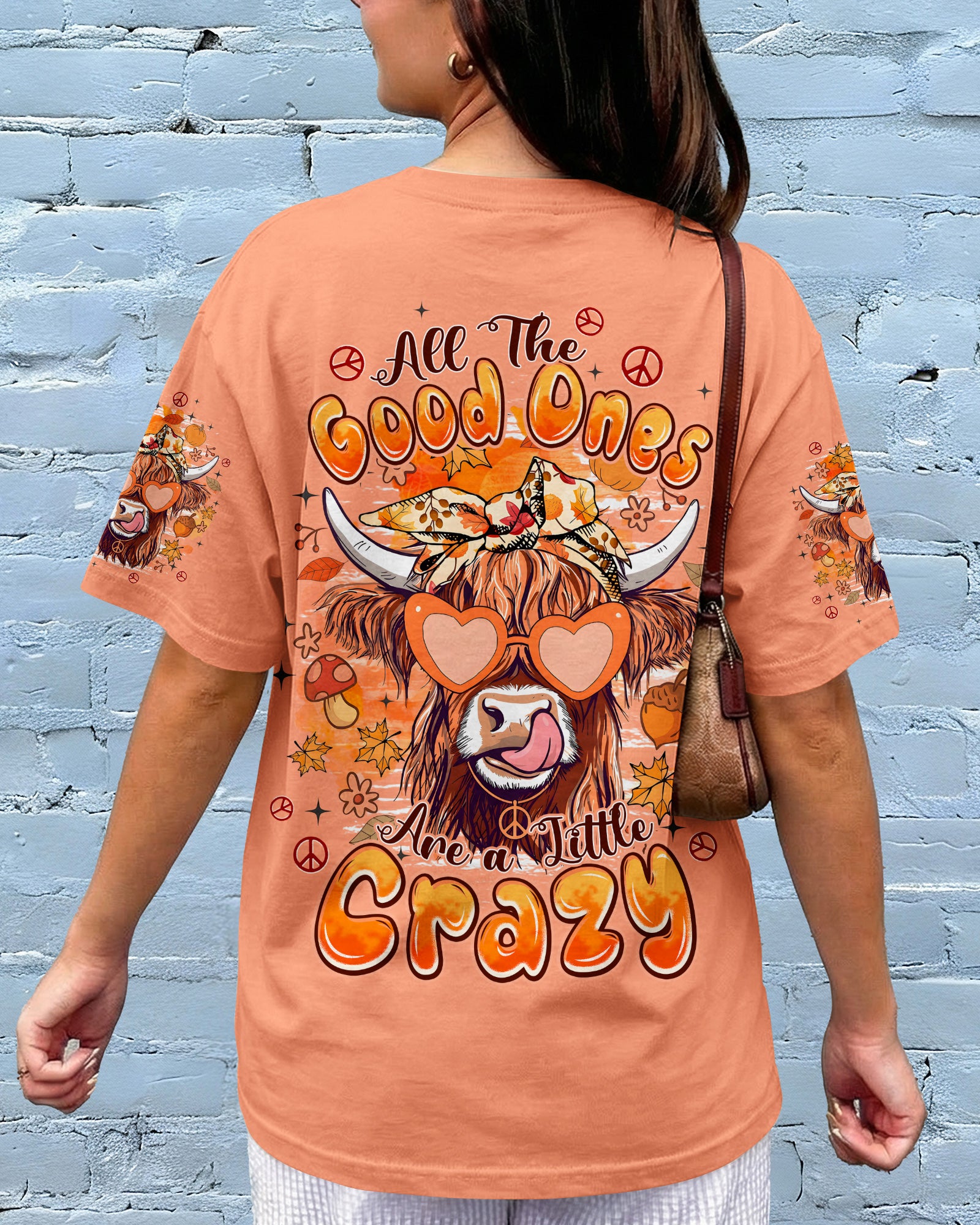 ALL THE GOOD ONES ARE A LITTLE CRAZY HIGHLAND COW ALL OVER PRINT - TYPQ0608261
