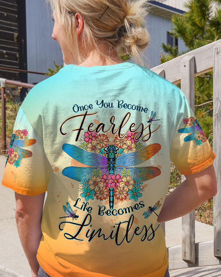 ONCE YOU BECOME FEARLESS DRAGONFLY ALL OVER PRINT - TLTW1205231
