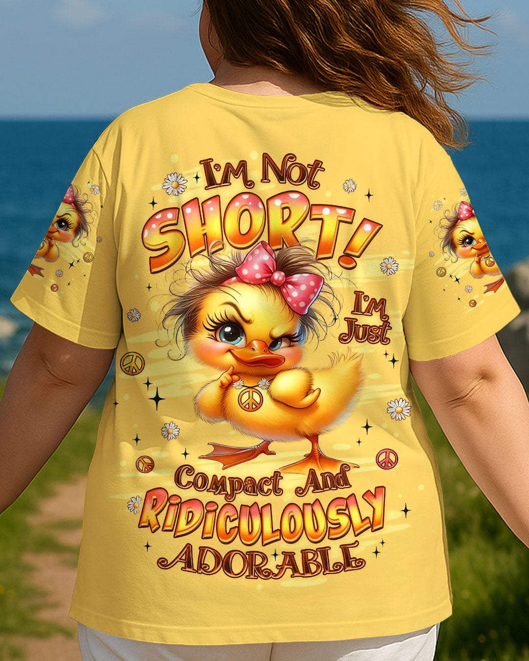 I'M NOT SHORT DUCK HIPPIE ALL OVER PRINT - YHLT2808251