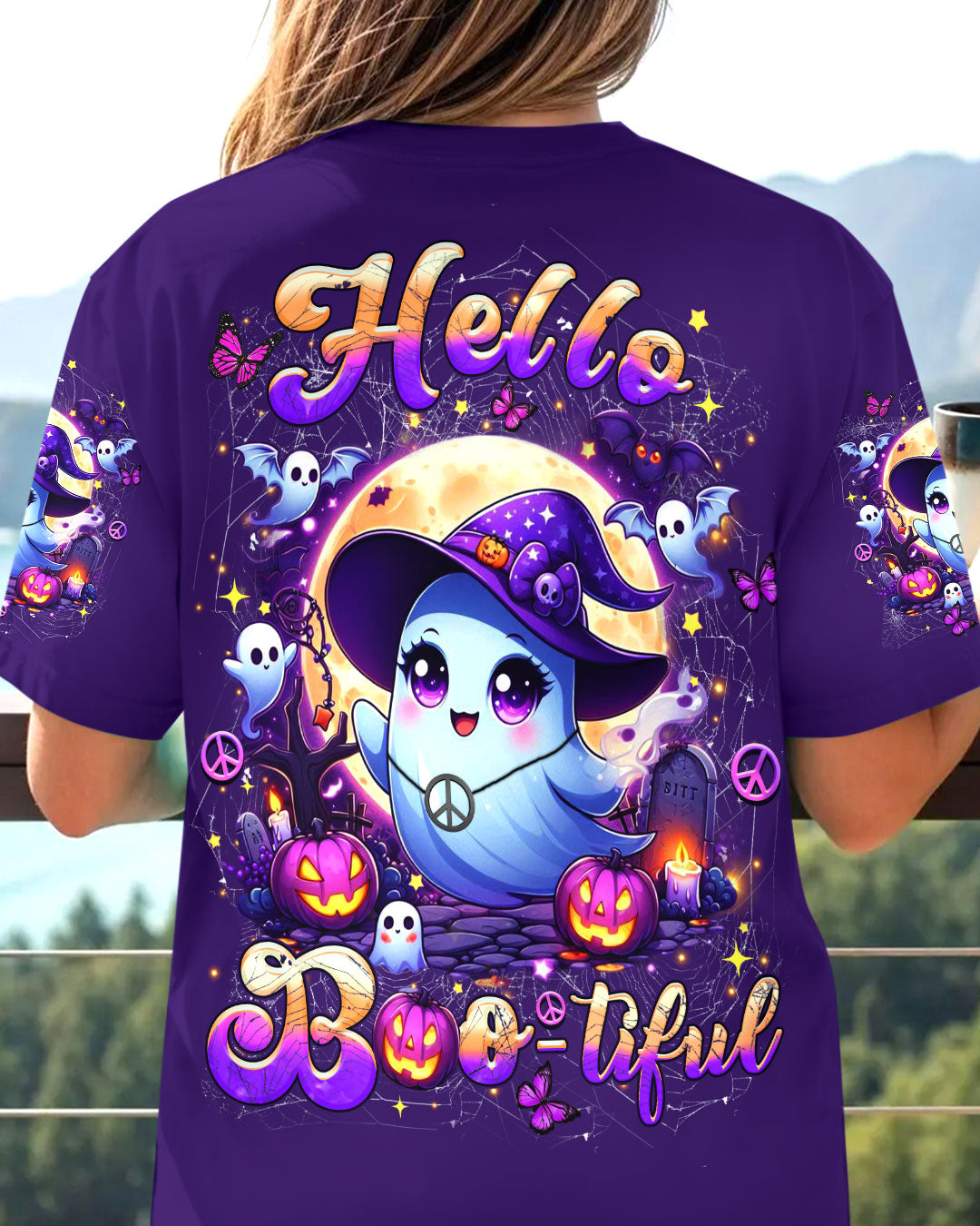 HELLO BOOTIFUL HALLOWEEN ALL OVER PRINT - YHHN2208252