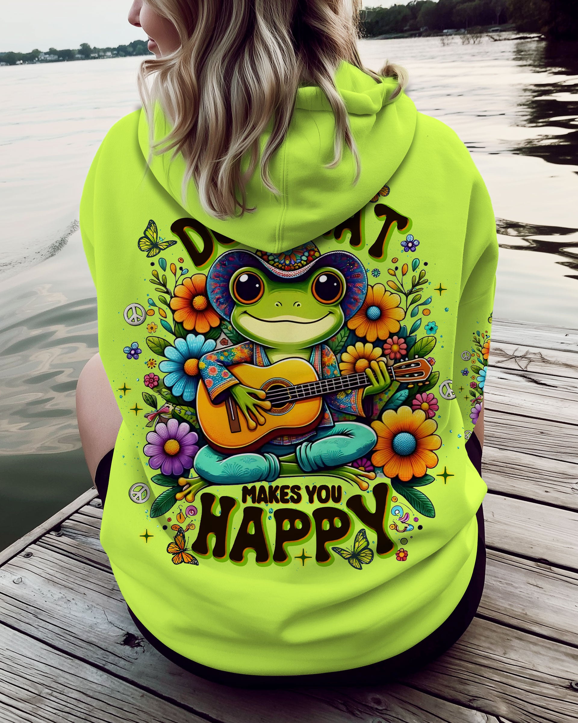 DO WHAT MAKES YOU HAPPY FROG ALL OVER PRINT  - TLNT2208254