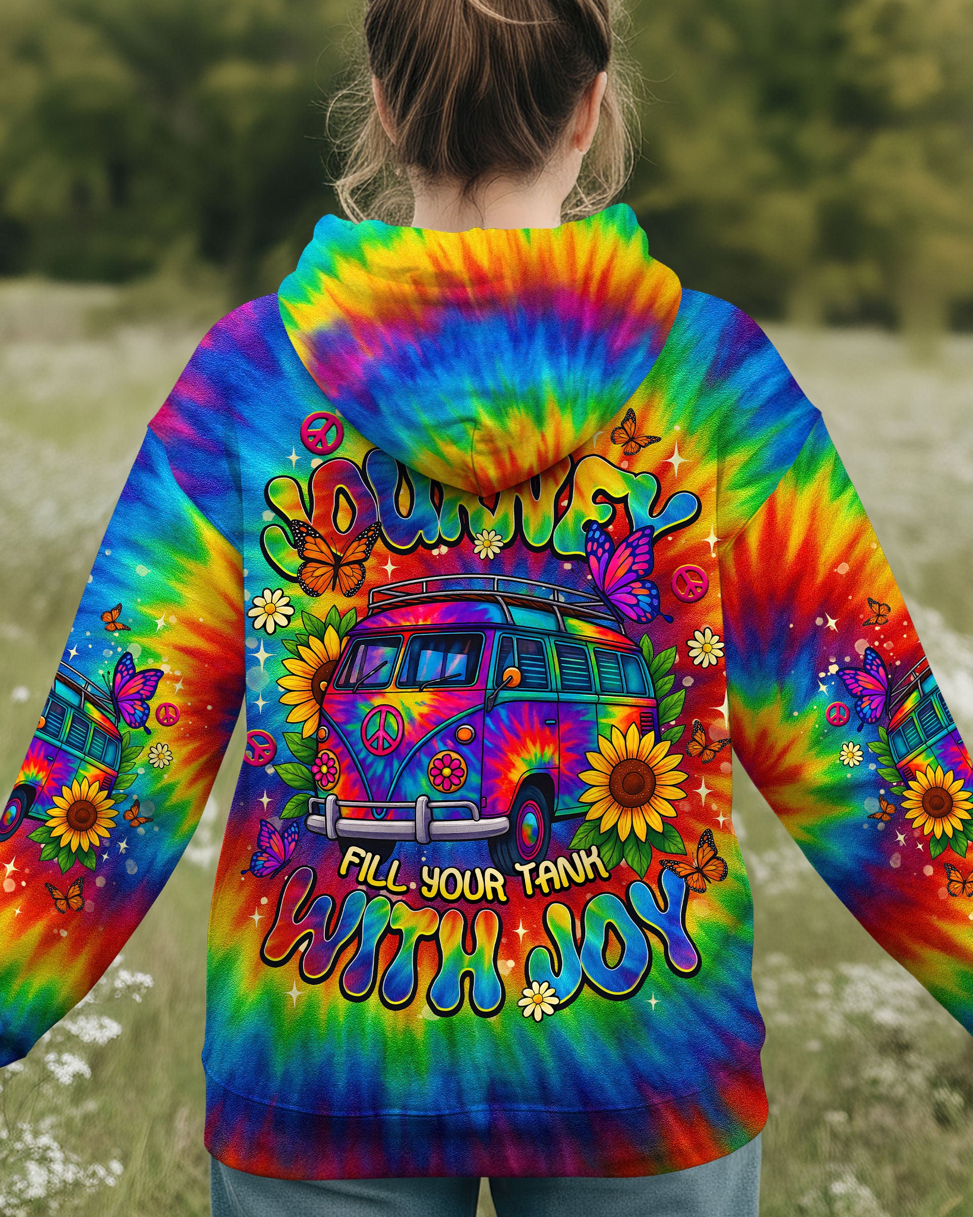 LIFE'S A JOURNEY BUS TIE DYE ALL OVER PRINT - TLNT2811251