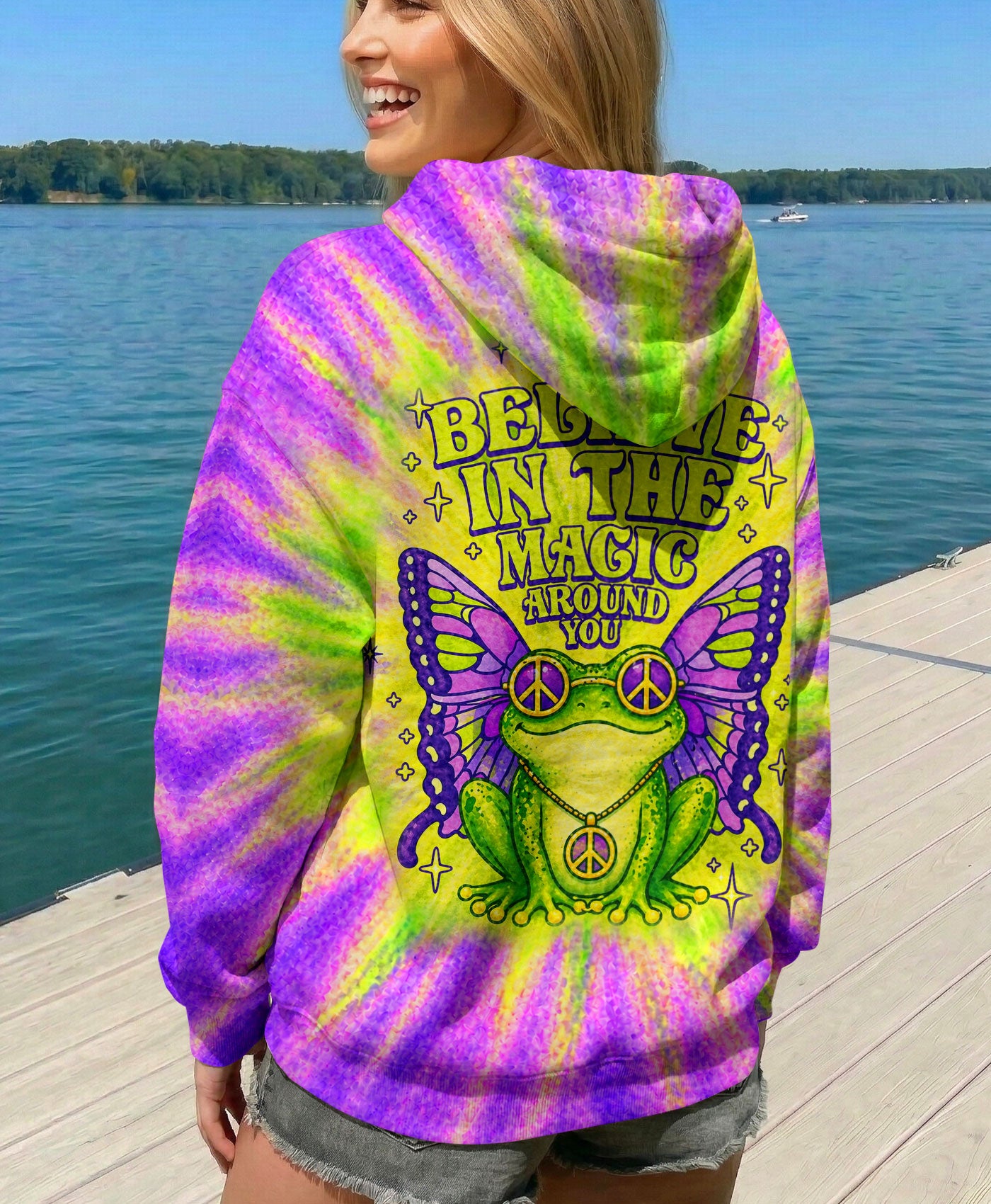 BELIEVE IN THE MAGIC AROUND YOU FROG ALL OVER PRINT - TLHN2804261