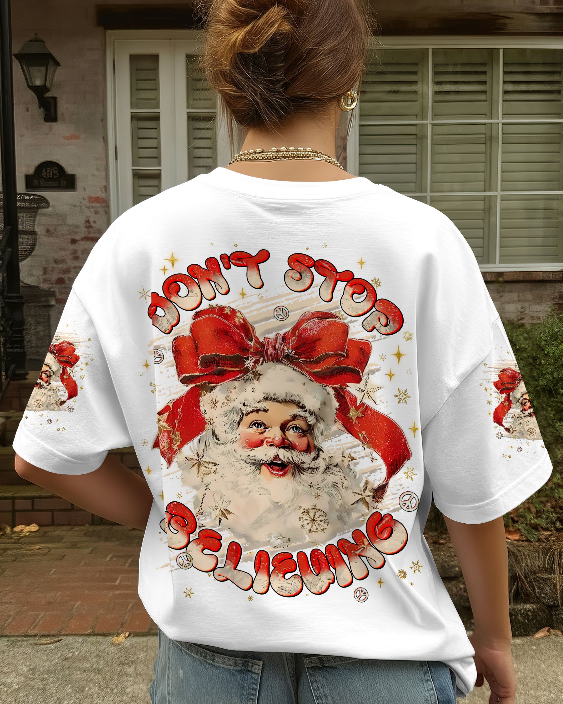 DON'T STOP BELIEVING CHRISTMAS ALL OVER PRINT - TLNT1311253