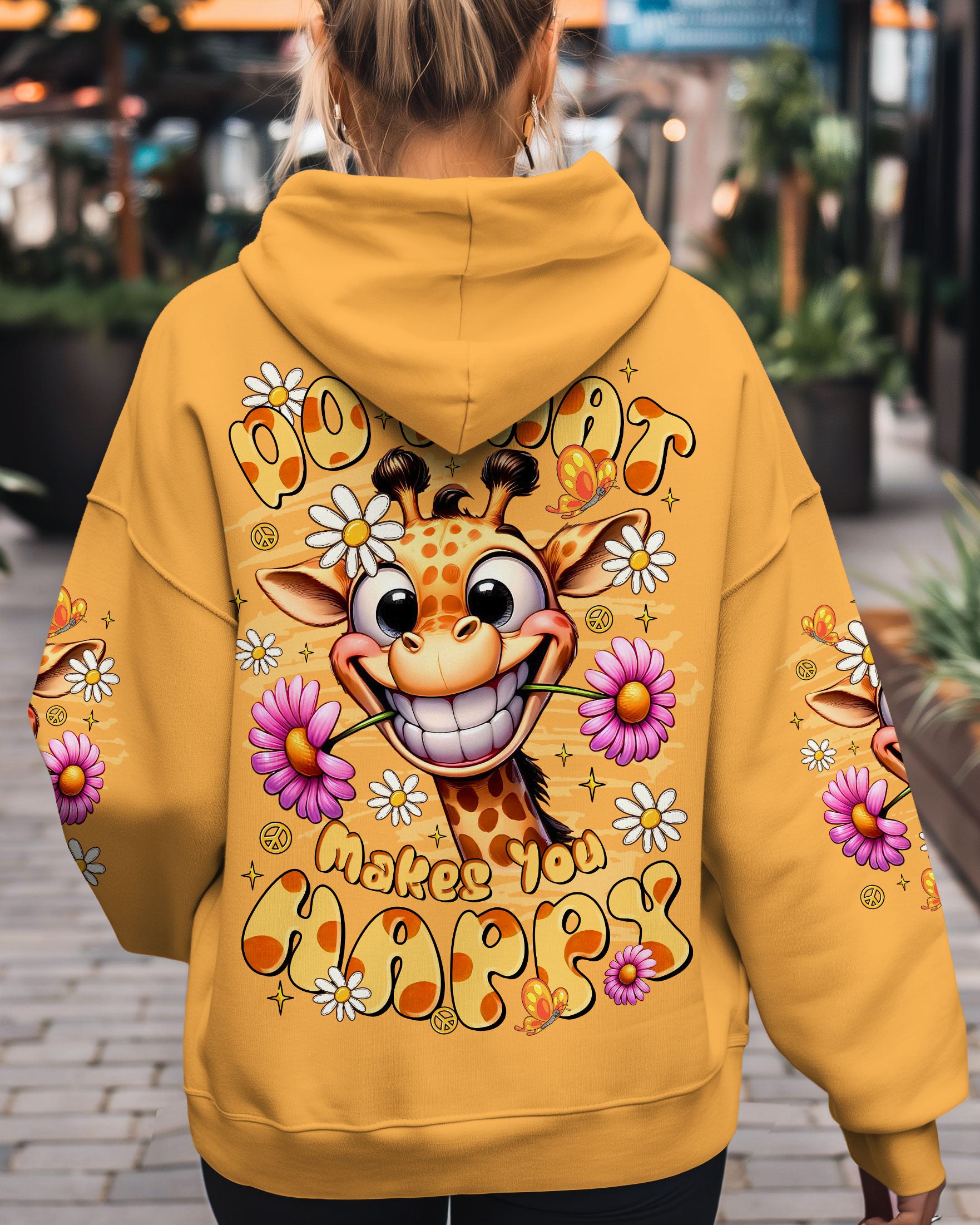 DO WHAT MAKES YOU HAPPY GIRAFFE ALL OVER PRINT  - TLTR2008251