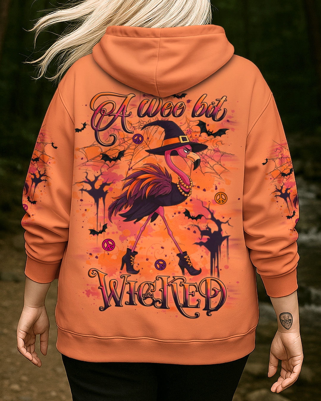A WEE BIT WICKED FLAMINGO HALLOWEEN ALL OVER PRINT - YHLT2107254