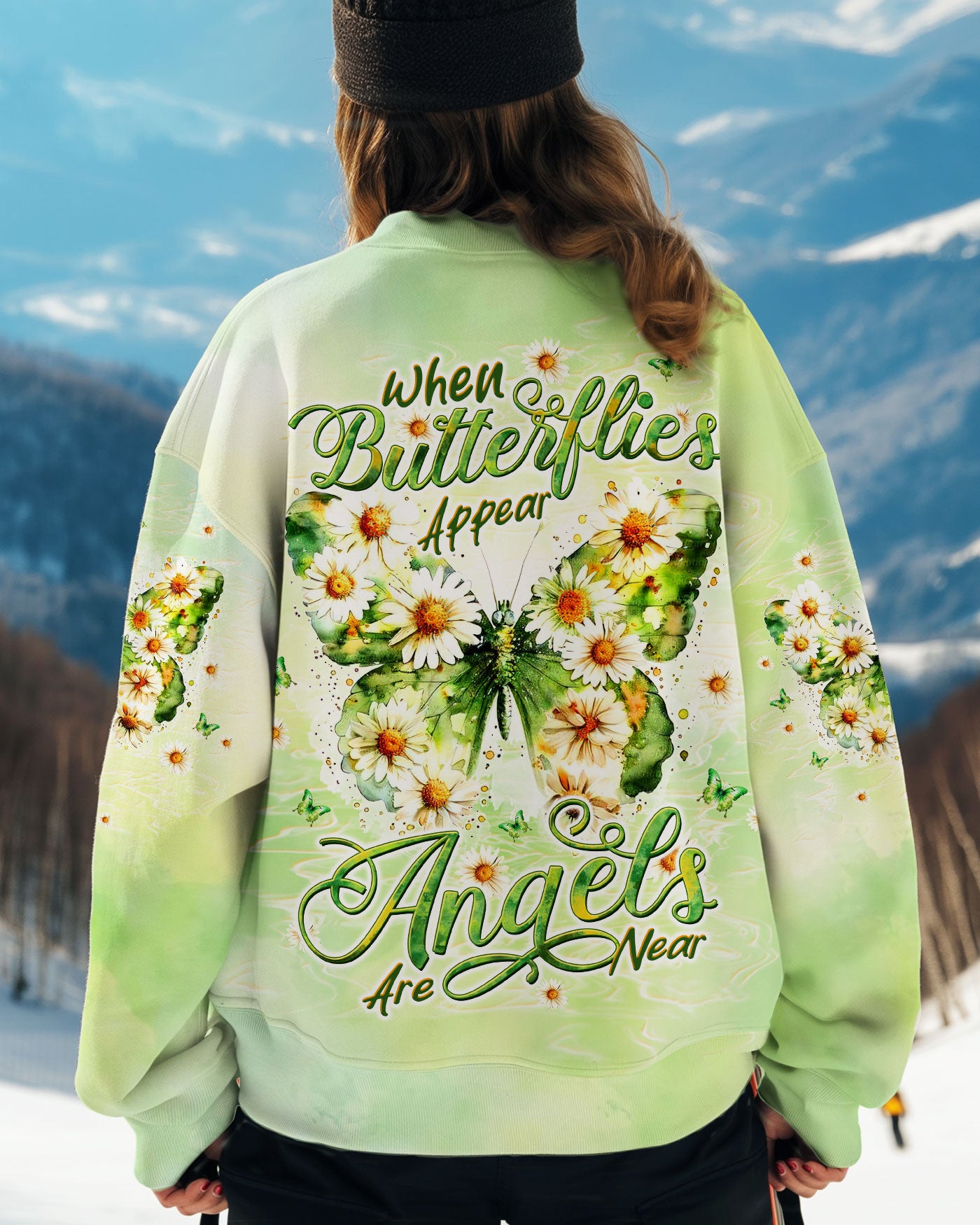 WHEN BUTTERFLIES APPEAR ANGELS ARE NEAR  ALL OVER PRINT - TLTW1910242