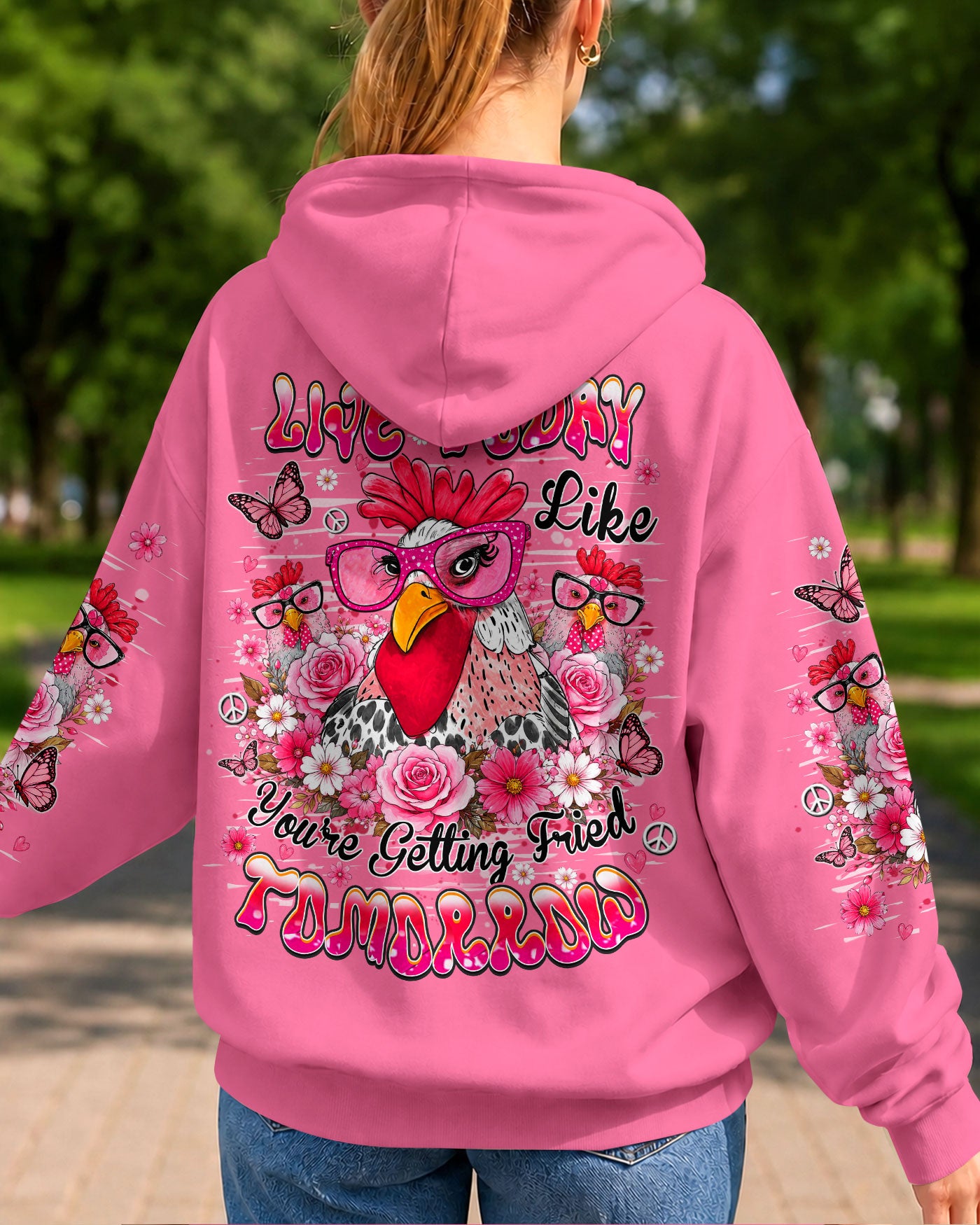 LIVE TODAY CHICKEN  ALL OVER PRINT - TLHN0906262