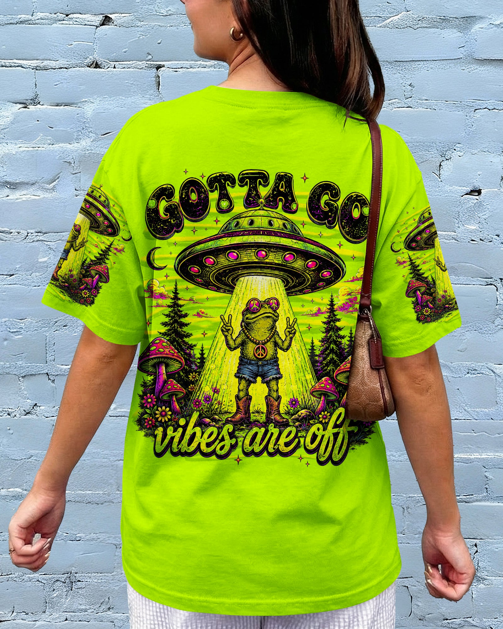 GOTTA GO VIBES ARE OFF FROG ALL OVER PRINT - TLNT1906261